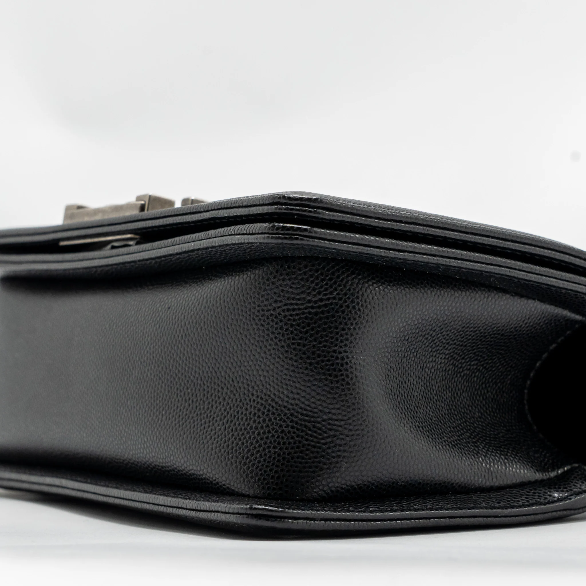 Chanel Small Boy Bag Caviar Black SHW (Microchip) - Image 7