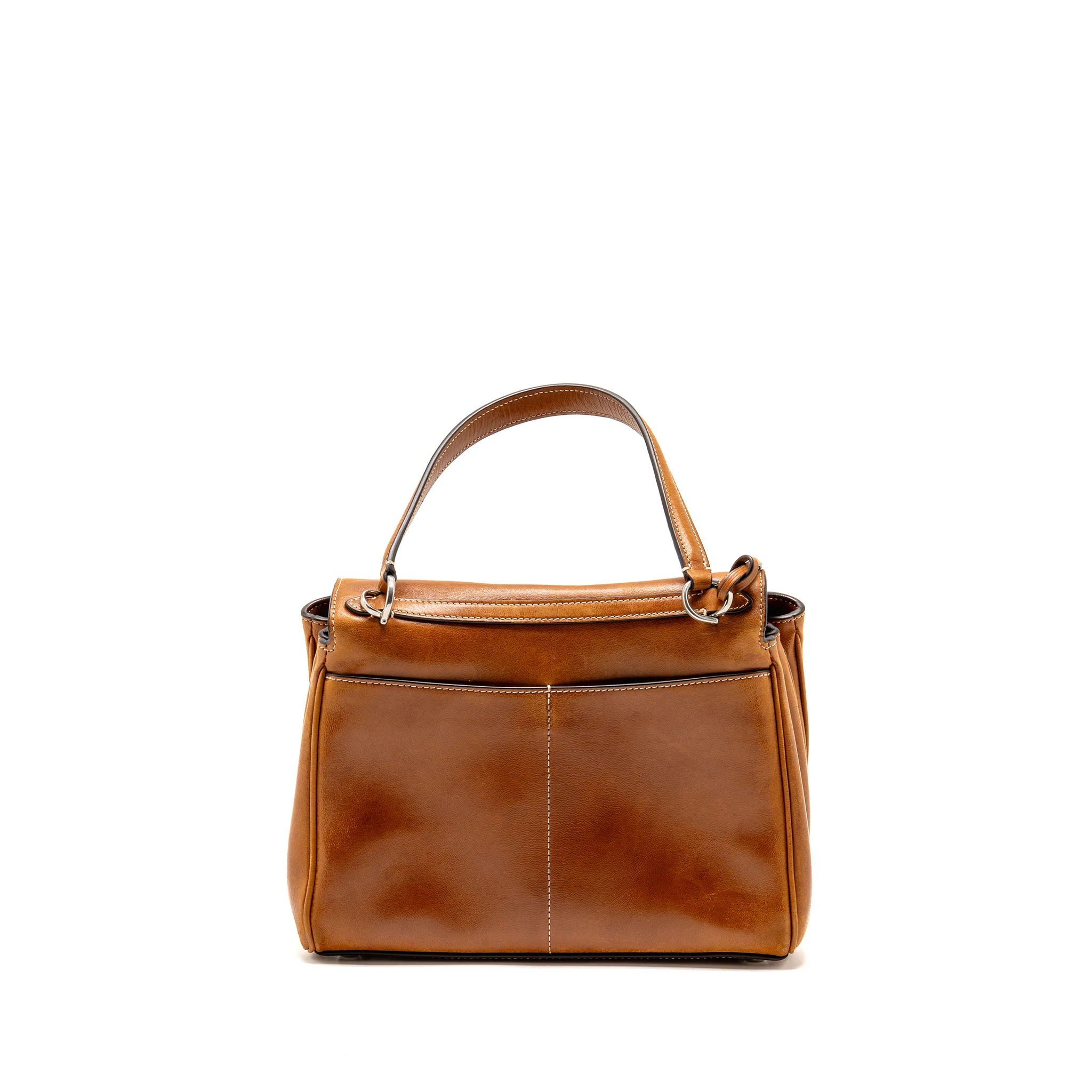 Belenciaga Rodeo Small Tanned Lambskin Tan Cowboy Ruthenium SHW - Image 2