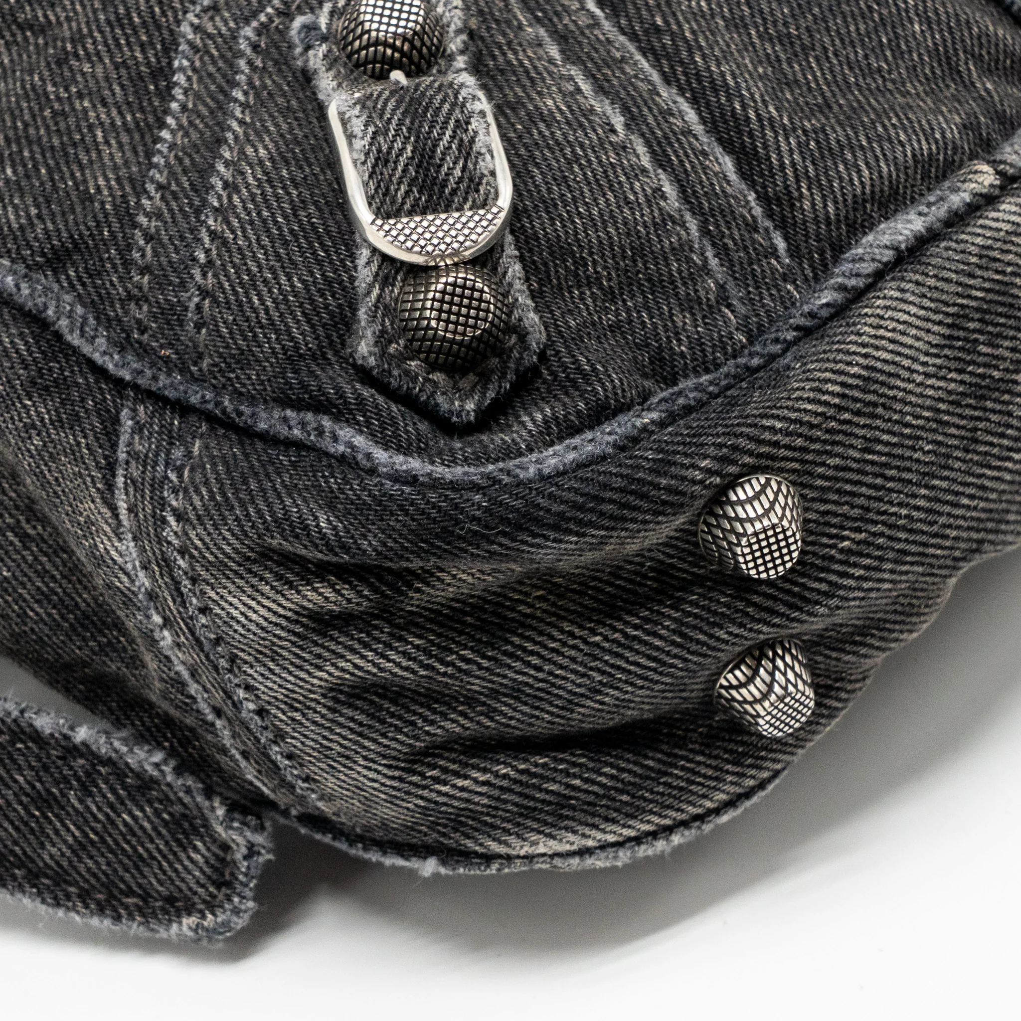 Balenciaga Le Cagole Crossbody Bag Denim Black SHW - Image 7