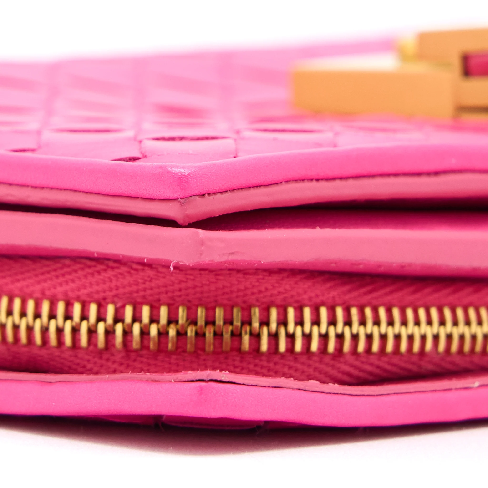 Bottega Veneta Fold Wallet Nappa Pink GHW - Image 9