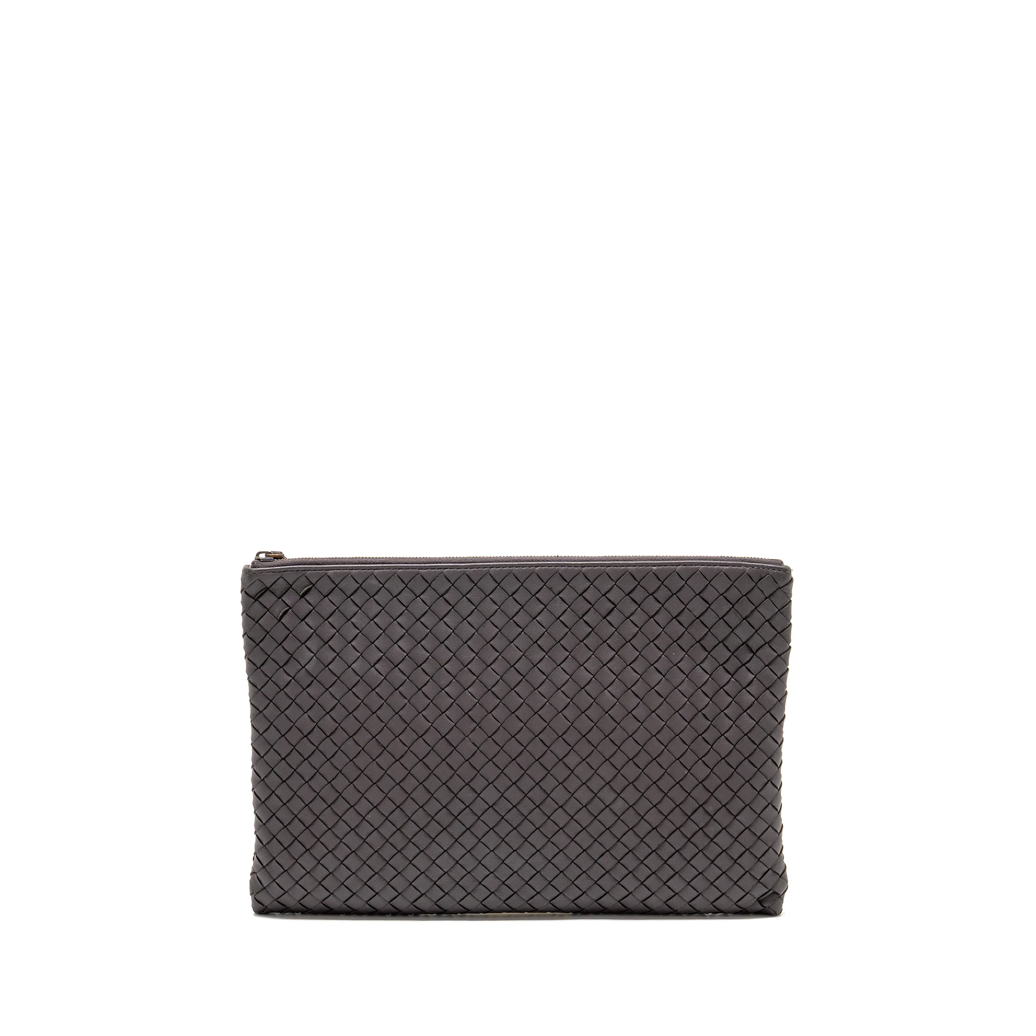 Bottega Veneta Intrecciato Clutch Leather Brown SHW - Image 2