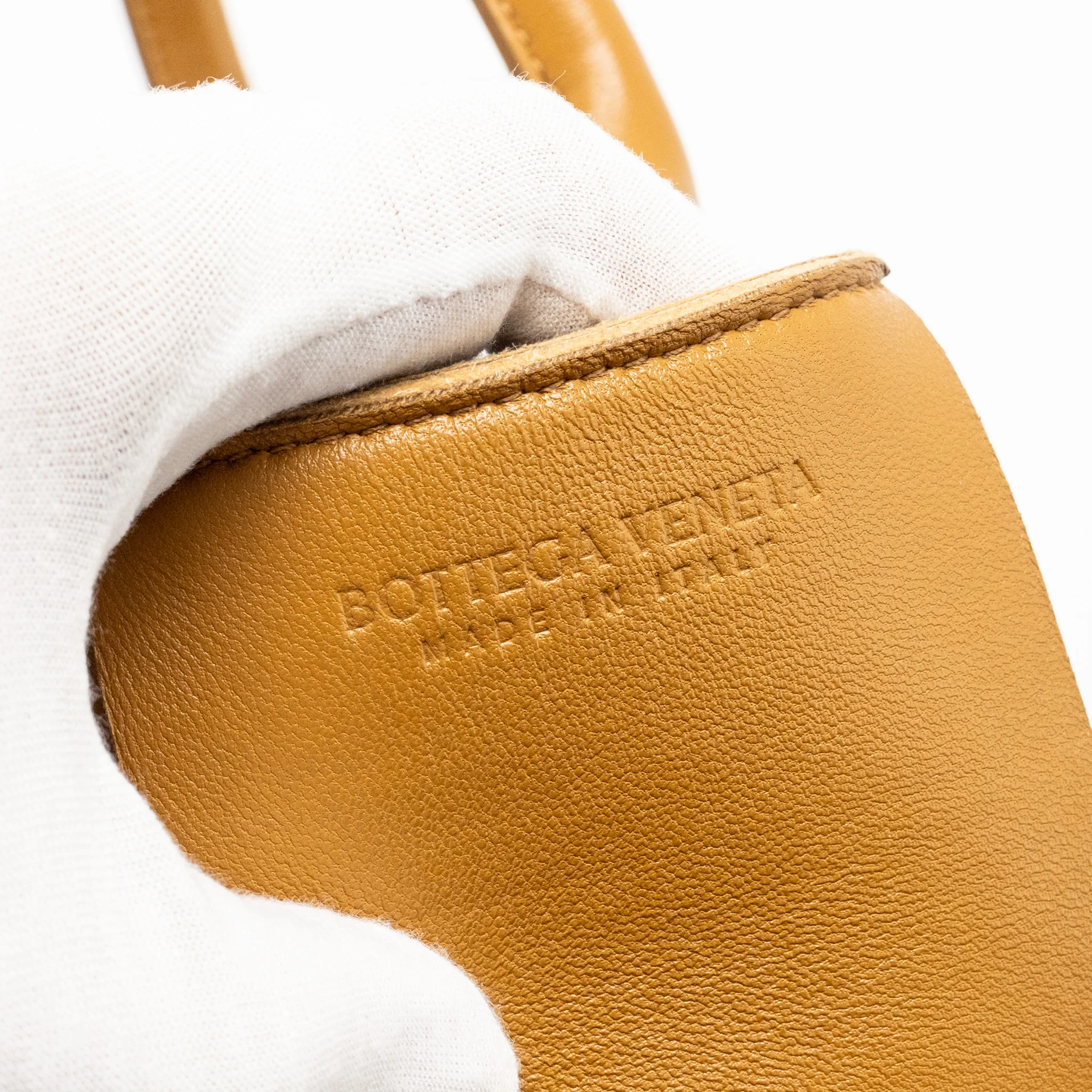 Bottega Veneta Mini Arco Tote Lambskin Camel GHW - Image 15