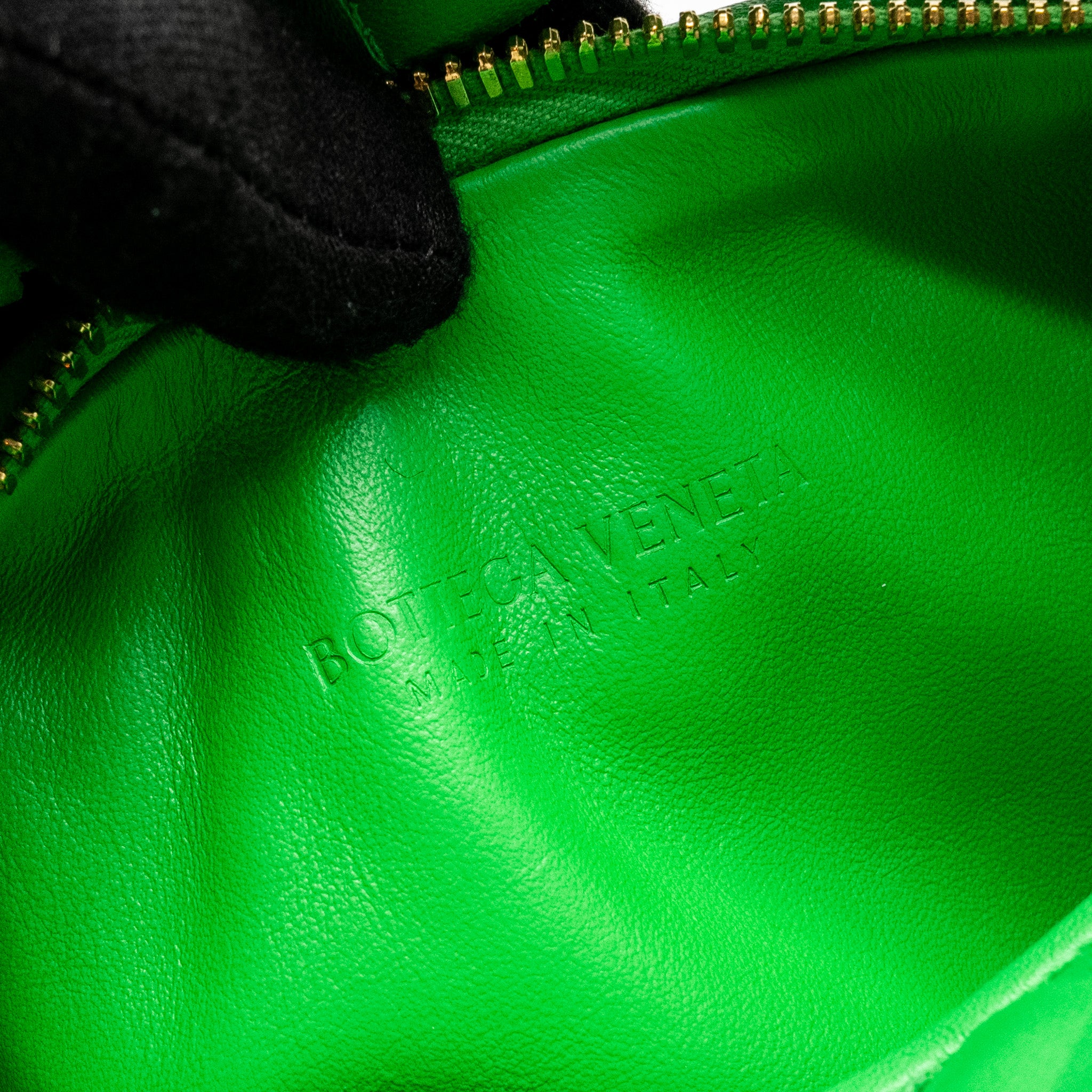 Bottega Veneta Mini Jodie Lambskin Green GHW - Image 10