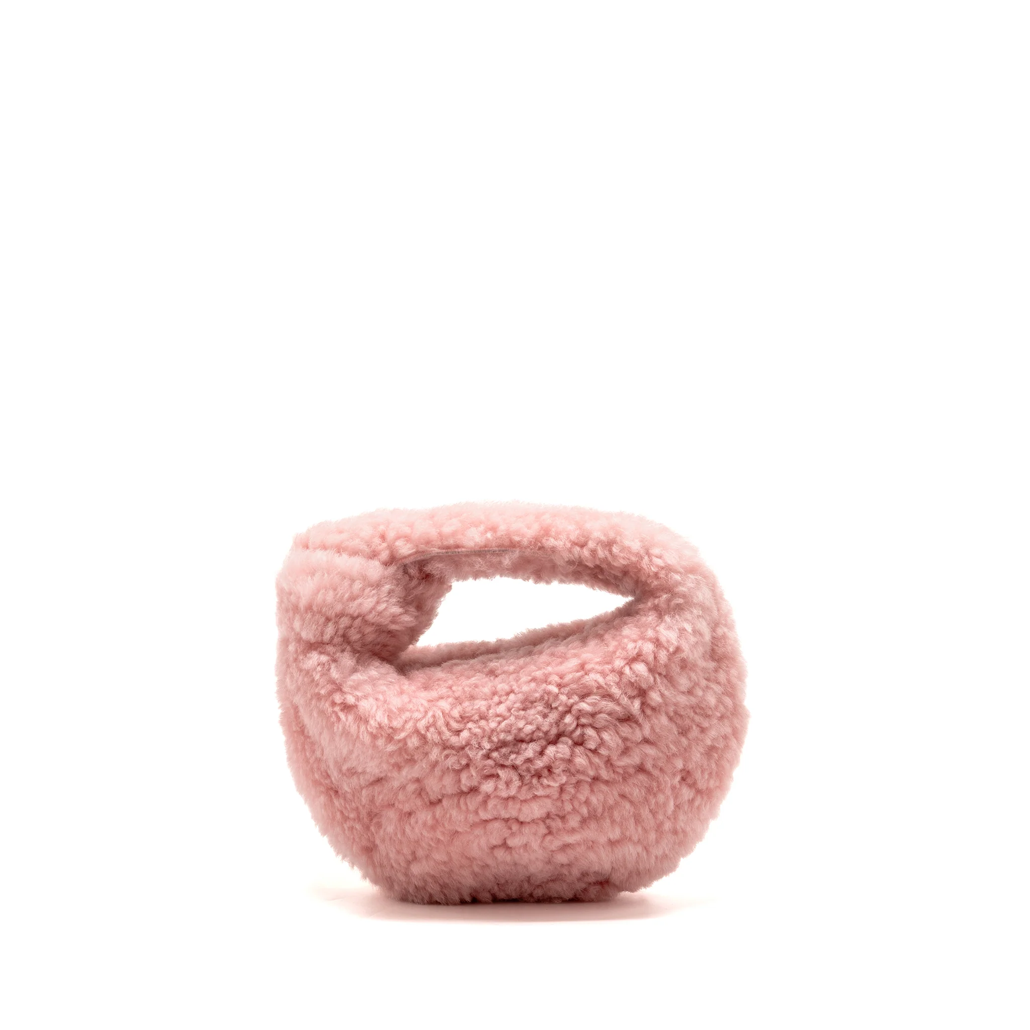 Bottega Veneta Mini Jodie Shearling Pink GHW - Image 2