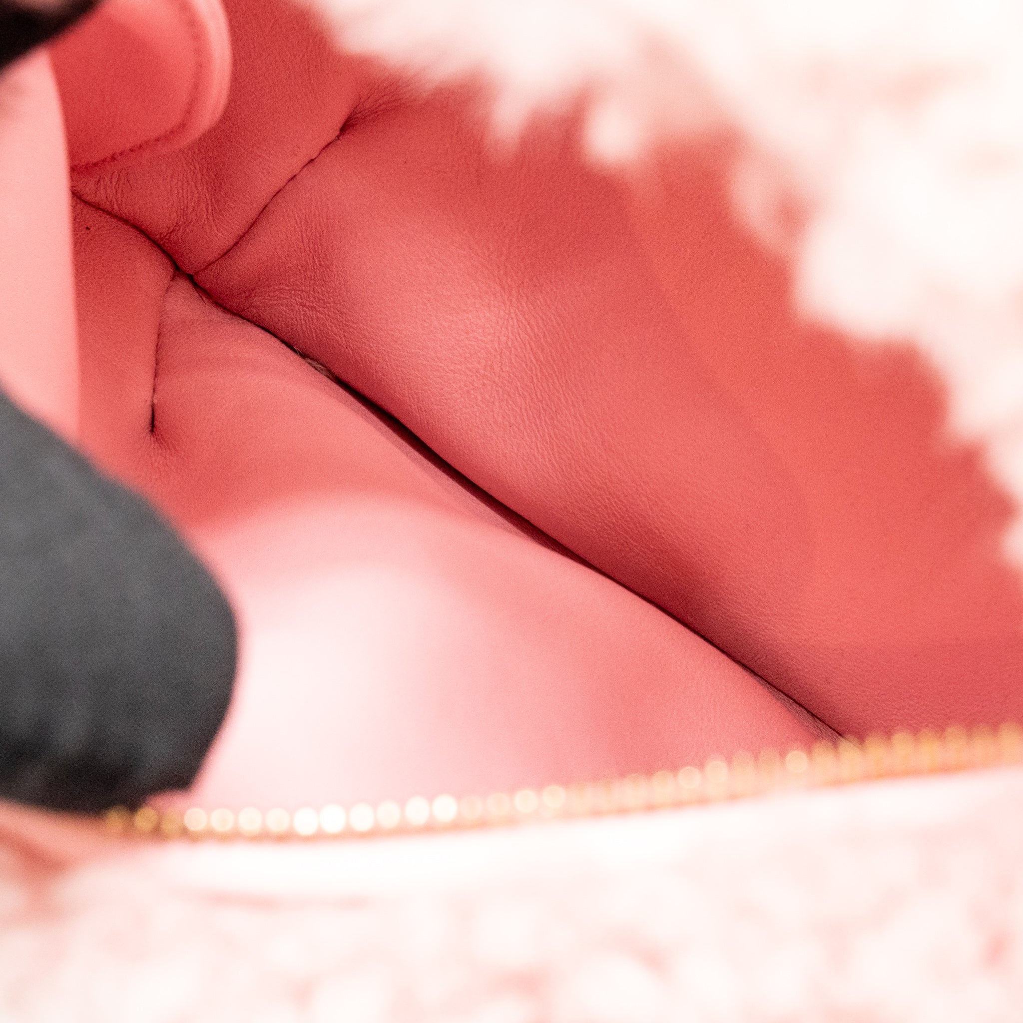 Bottega Veneta Mini Jodie Shearling Pink GHW - Image 9