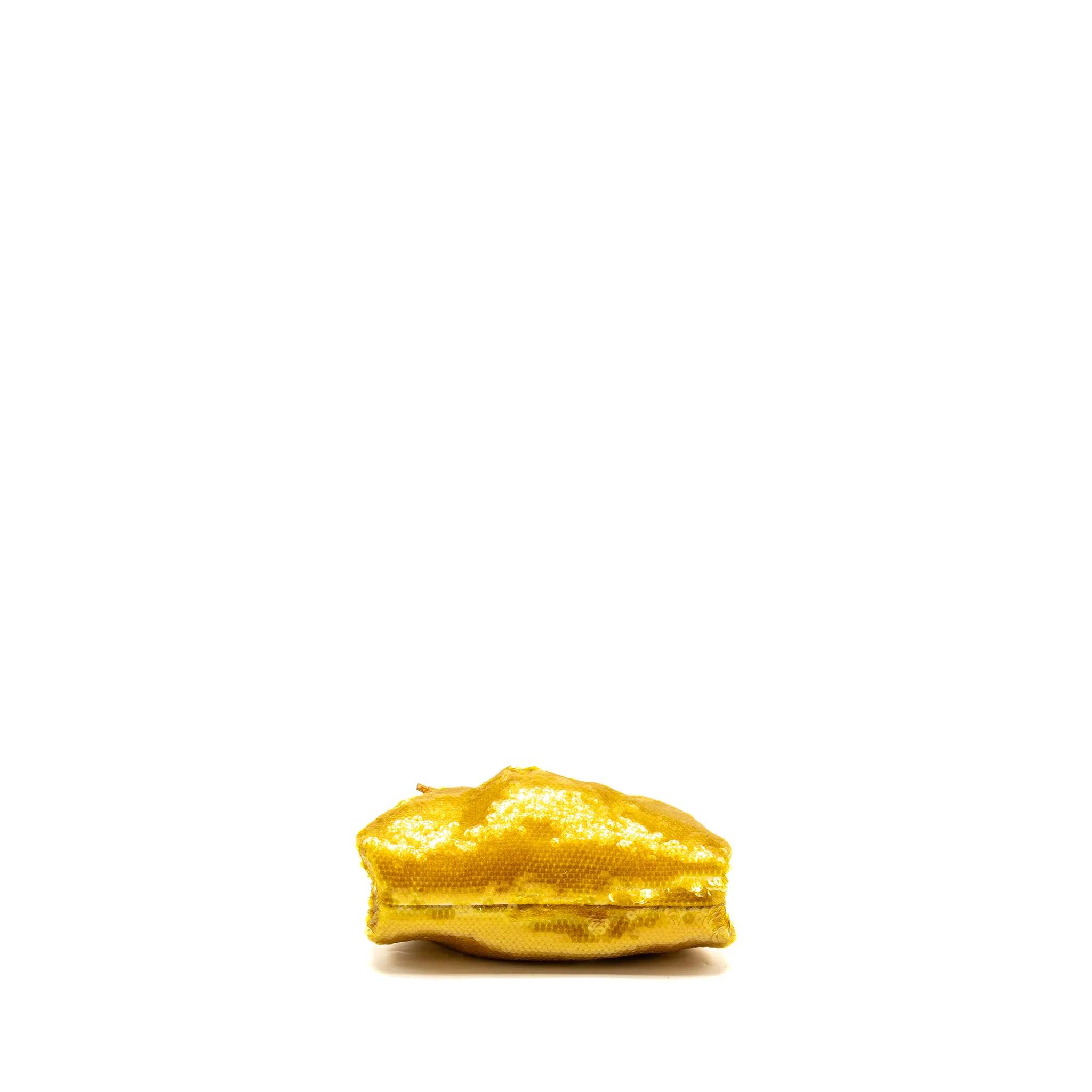 Bottega Veneta Mini Pouch Sequin Gold GHW - Image 5