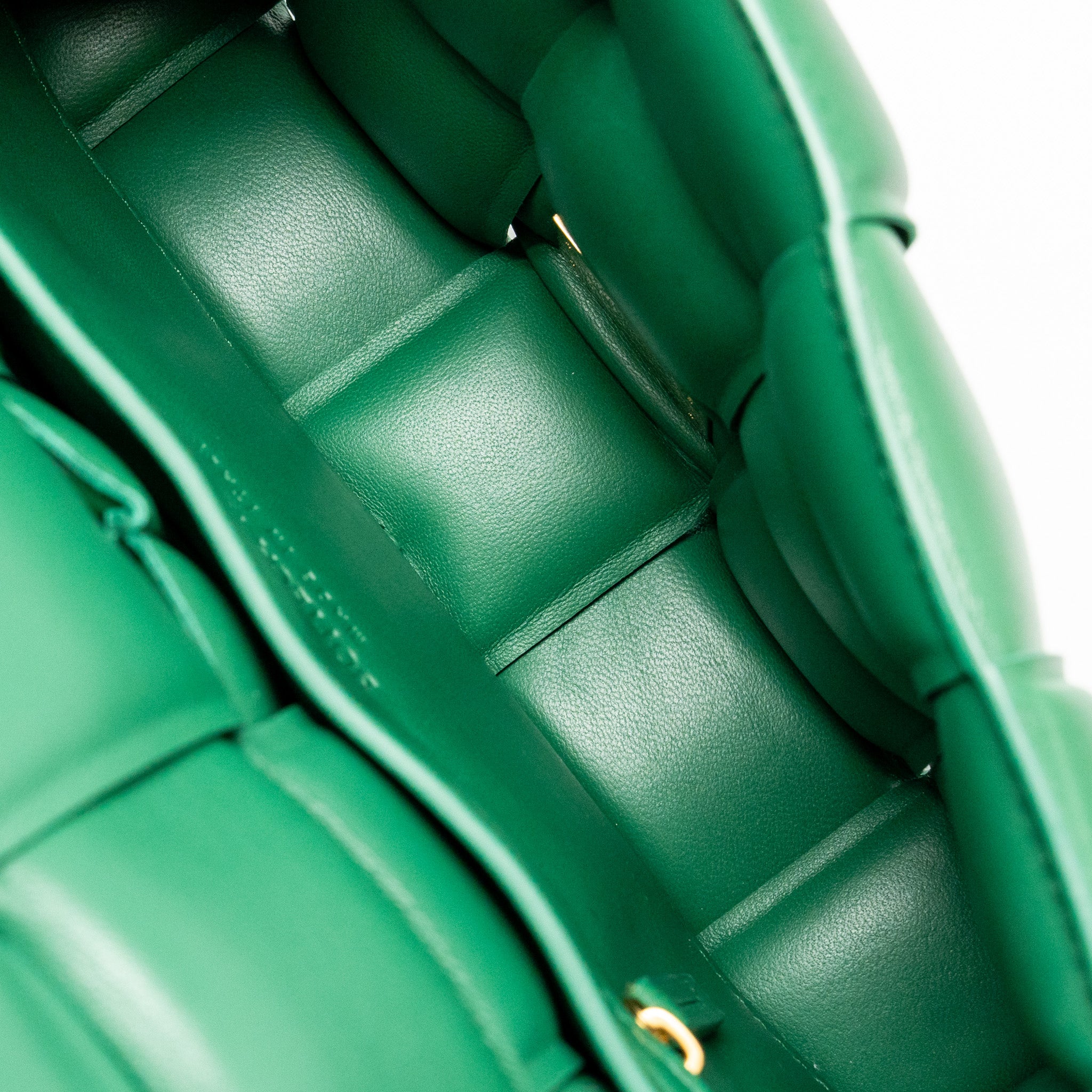 Bottega Veneta Padded Cassette Intreccio Nappa Lambskin Green GHW - Image 13