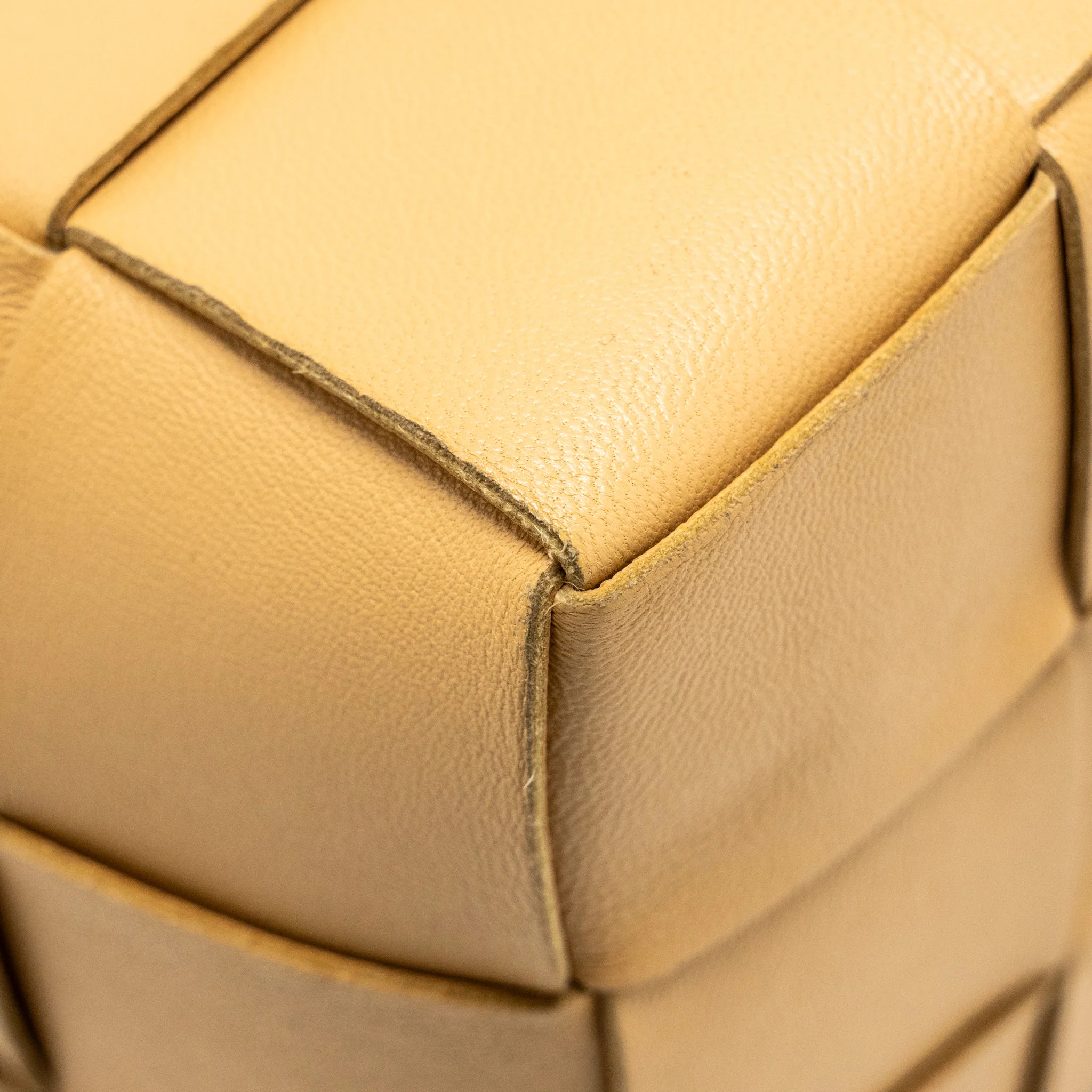 Bottega Veneta Small Cassette Cross-body Bucket Bag Lambskin Porridge - Image 11