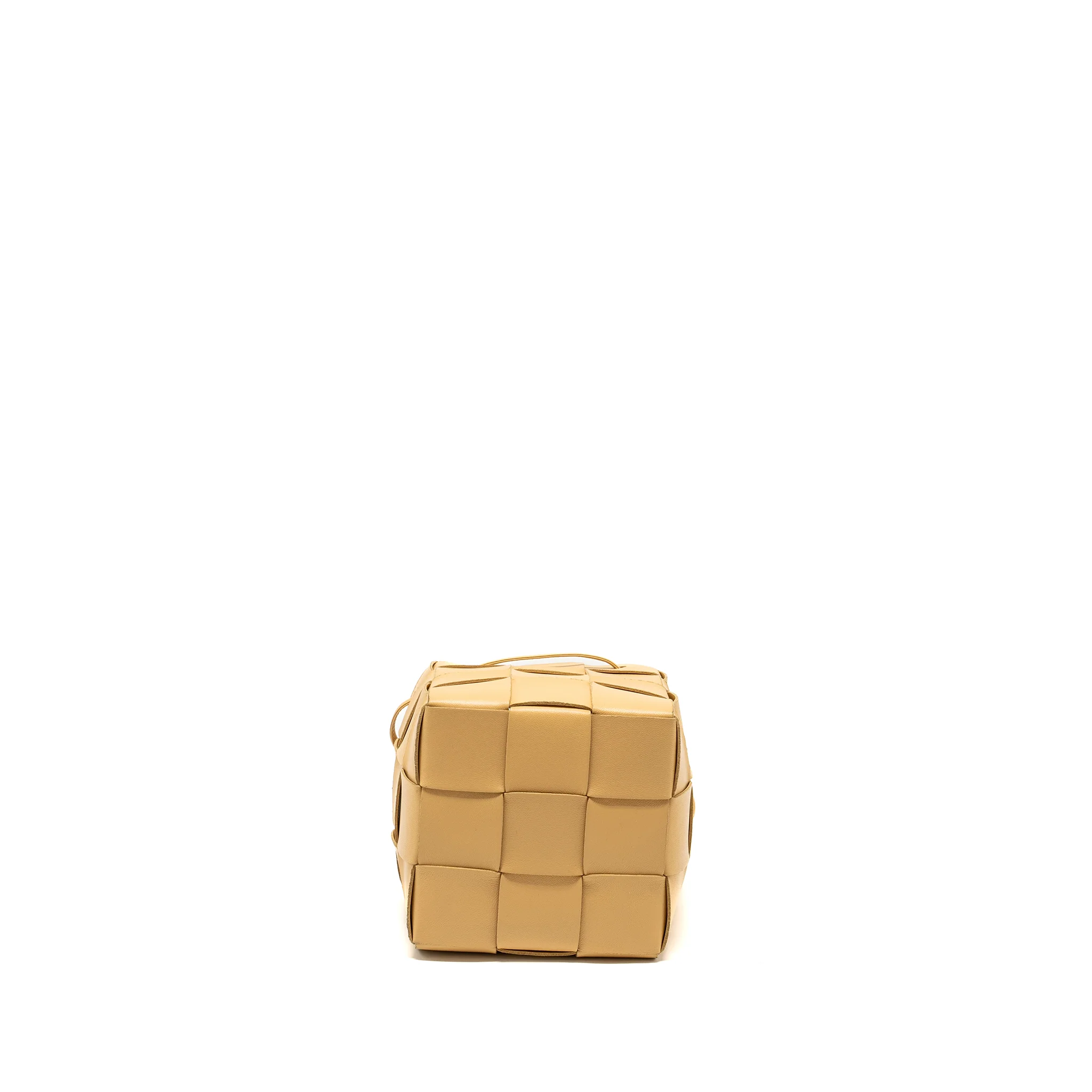 Bottega Veneta Small Cassette Cross-body Bucket Bag Lambskin Porridge - Image 5