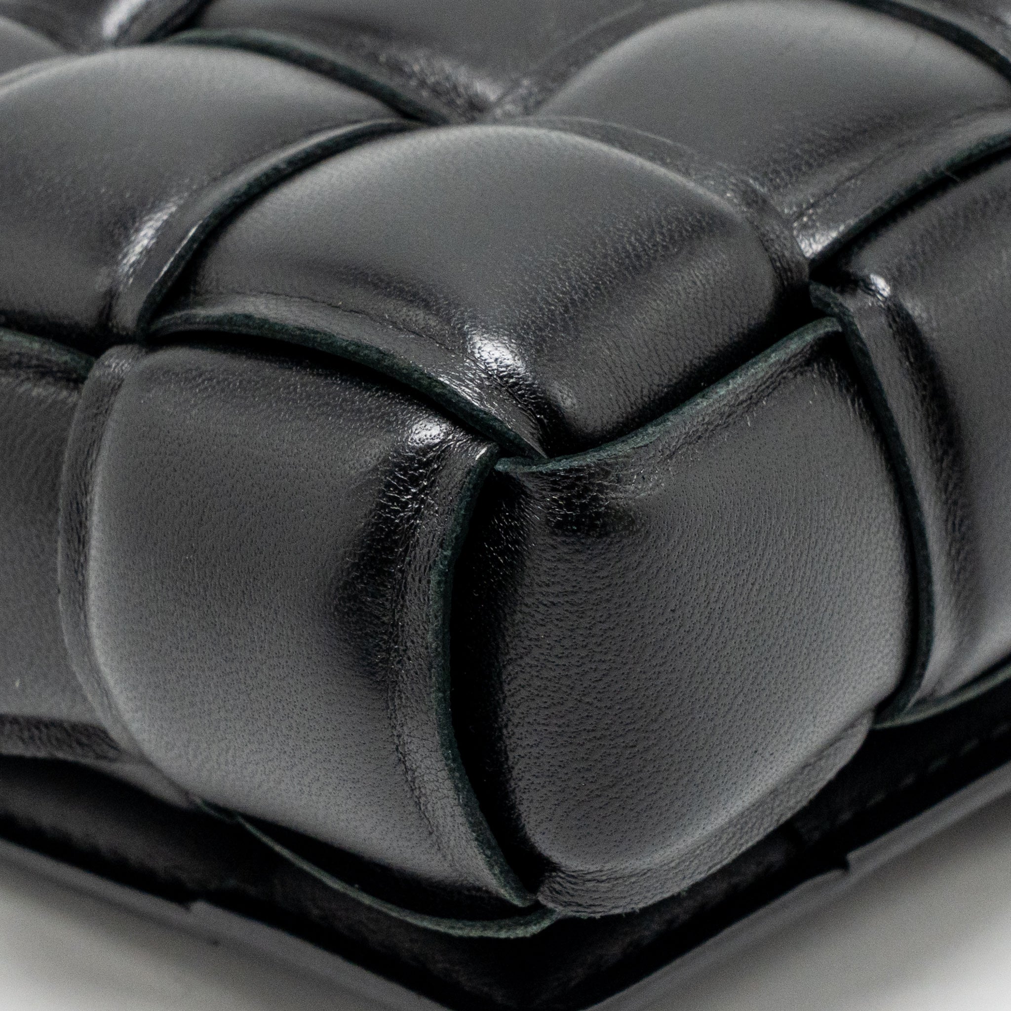Bottega Veneta Small Padded Cassette Bag Lambskin Black GHW - Image 13