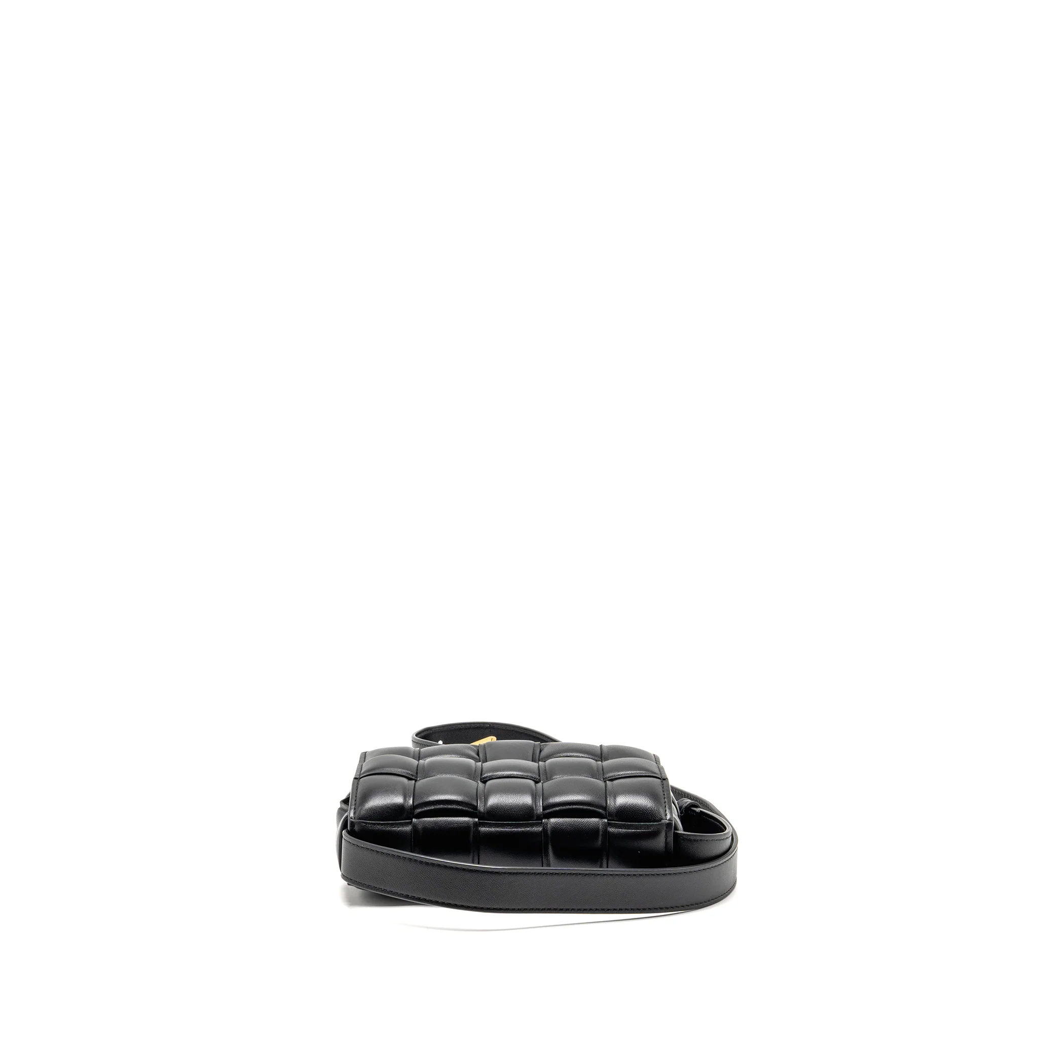 Bottega Veneta Small Padded Cassette Bag Lambskin Black GHW - Image 6