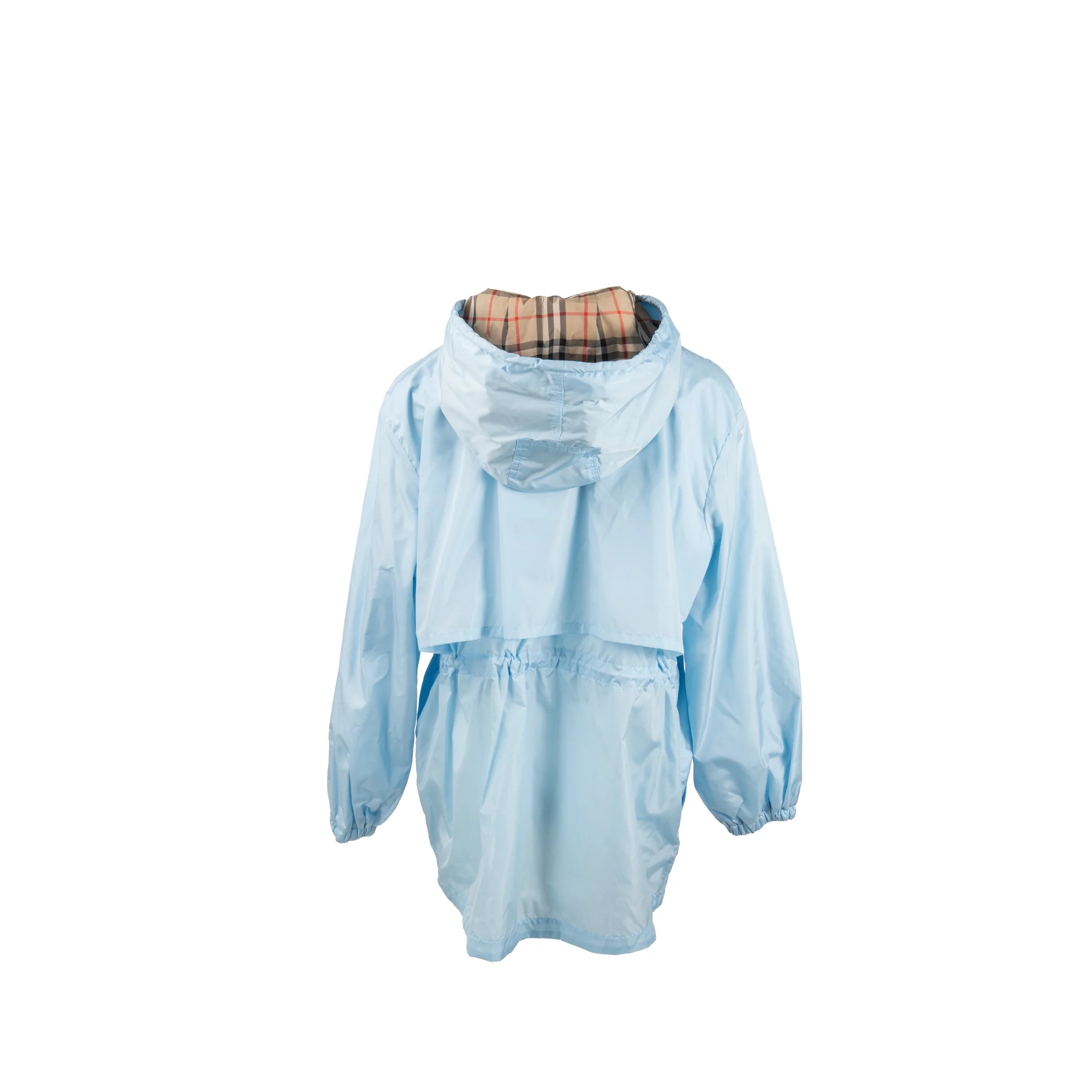 Burberry Size UK 10 Nylon Hooded Jacket Light Blue - Image 2