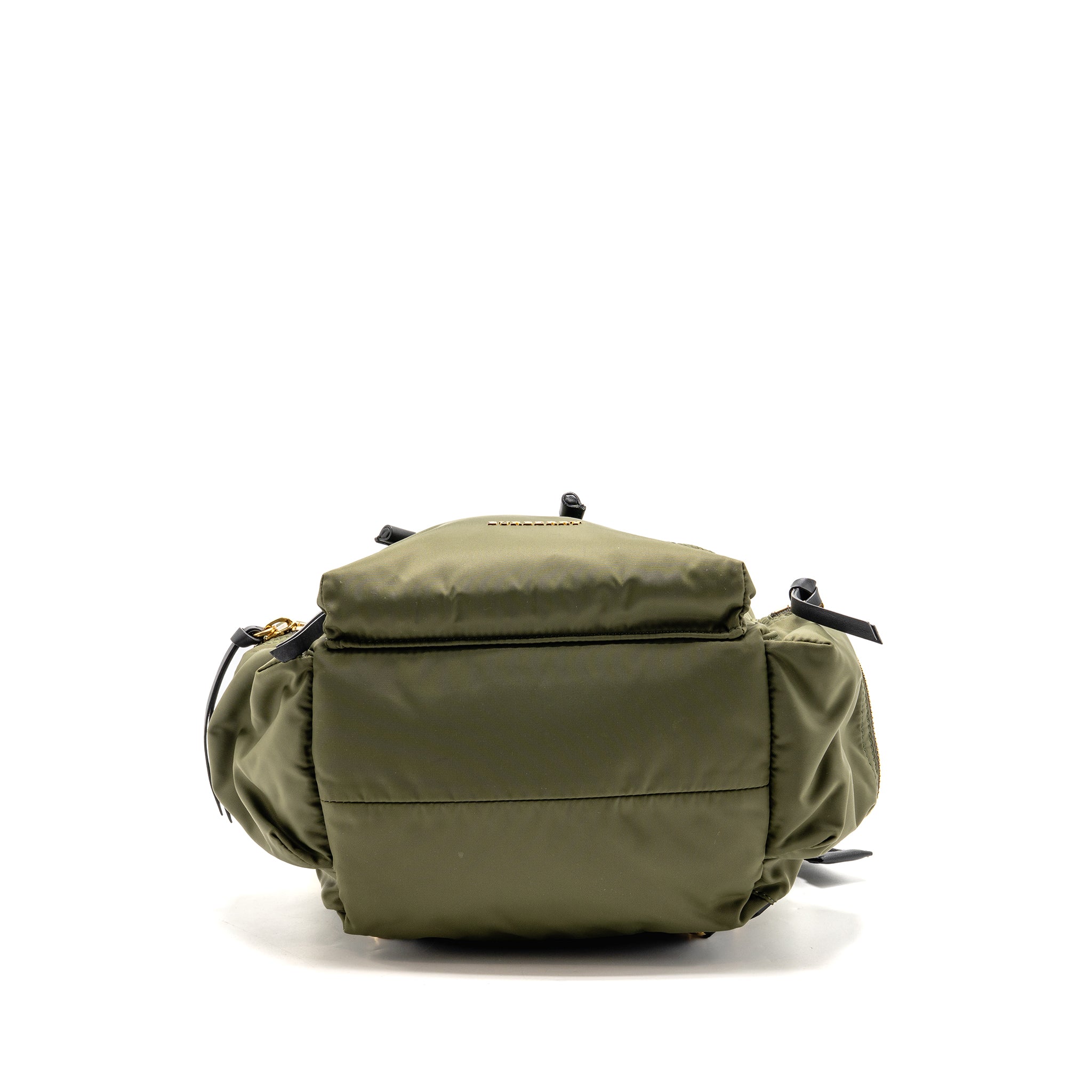 Burberry medium rucksack backpack nylon olive green GHW - Image 6