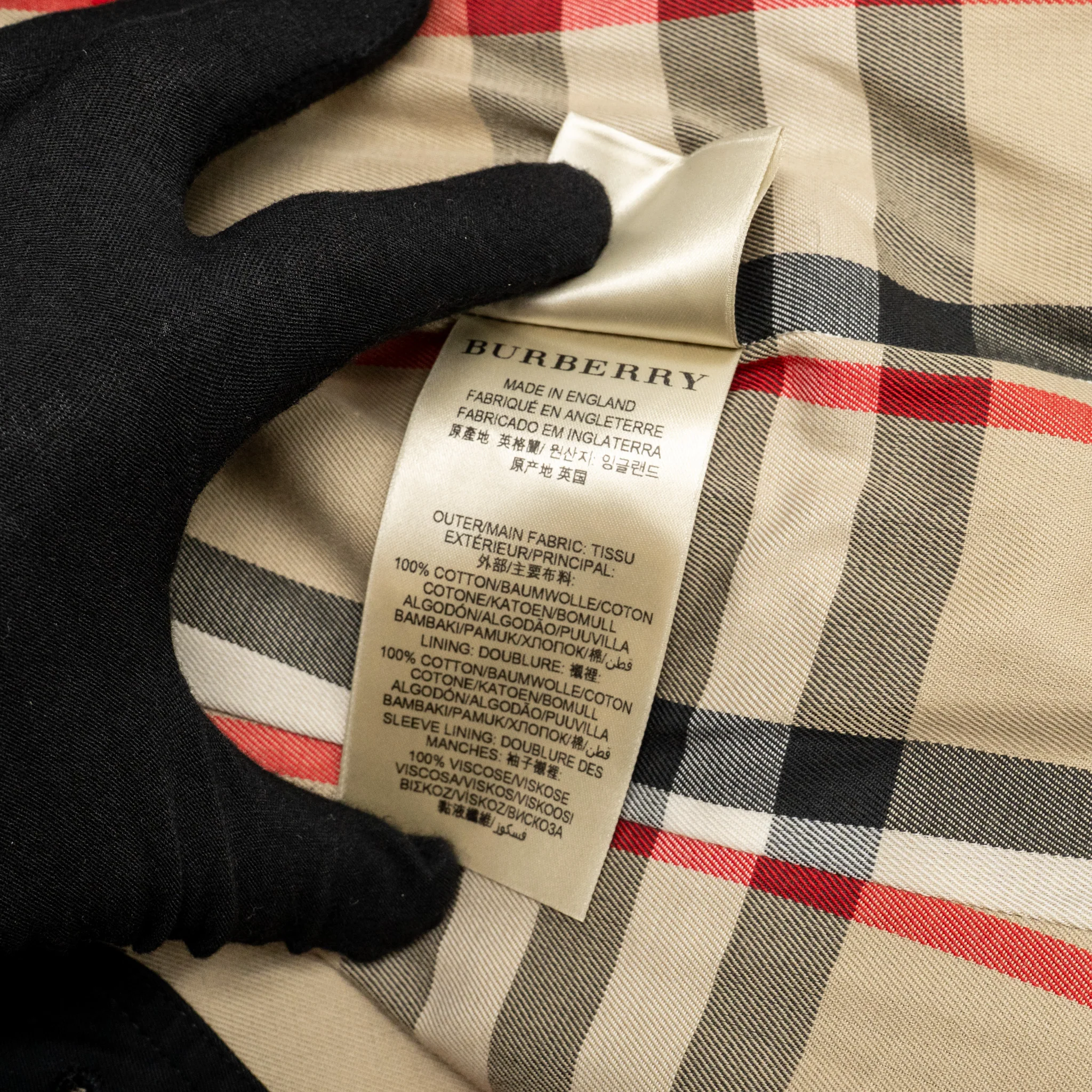 Burberry Size UK6 Sandringham Long Trench Coat Cotton Black SHW - Image 9