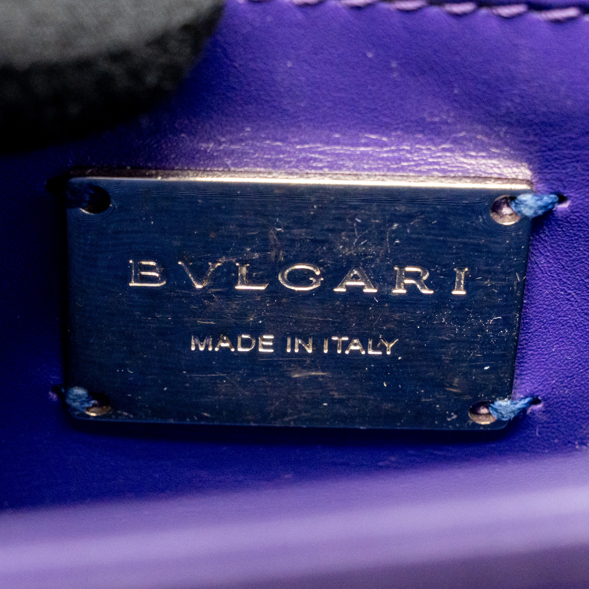 Bvlgari Serpenti Forever Bag Crystal Galuchat/Calfskin Purple LGHW - Image 15