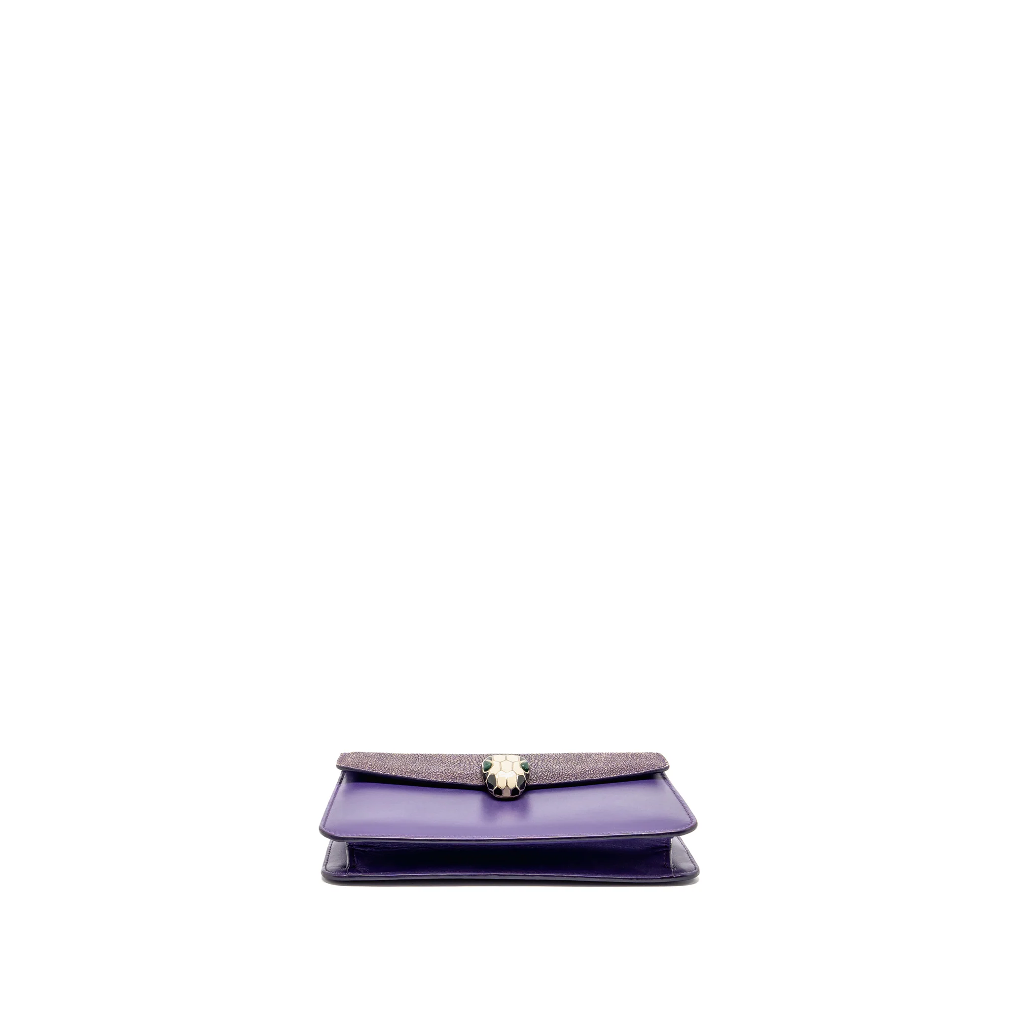 Bvlgari Serpenti Forever Bag Crystal Galuchat/Calfskin Purple LGHW - Image 6