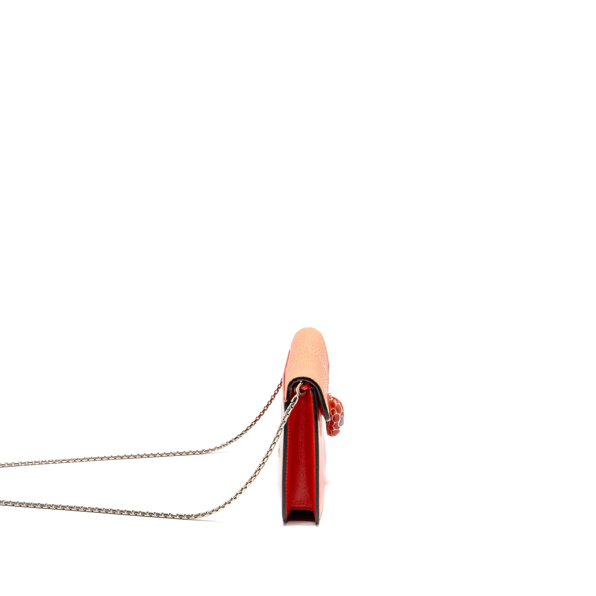 Bvlgari Serpenti Shoulder Bag Galuchat/Calfskin Red SHW - Image 3