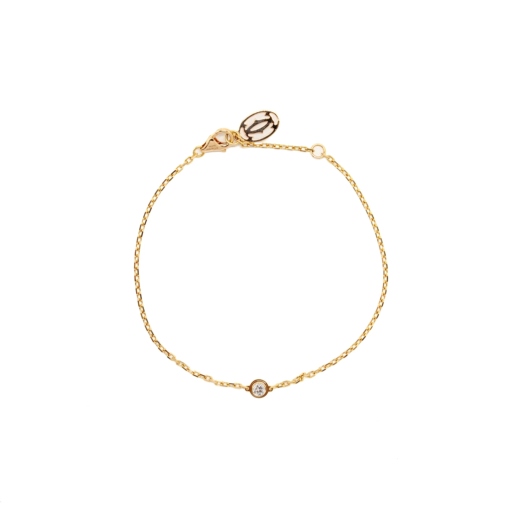 Cartier D’Amour Bracelet Medium Model Rose Gold, Diamond