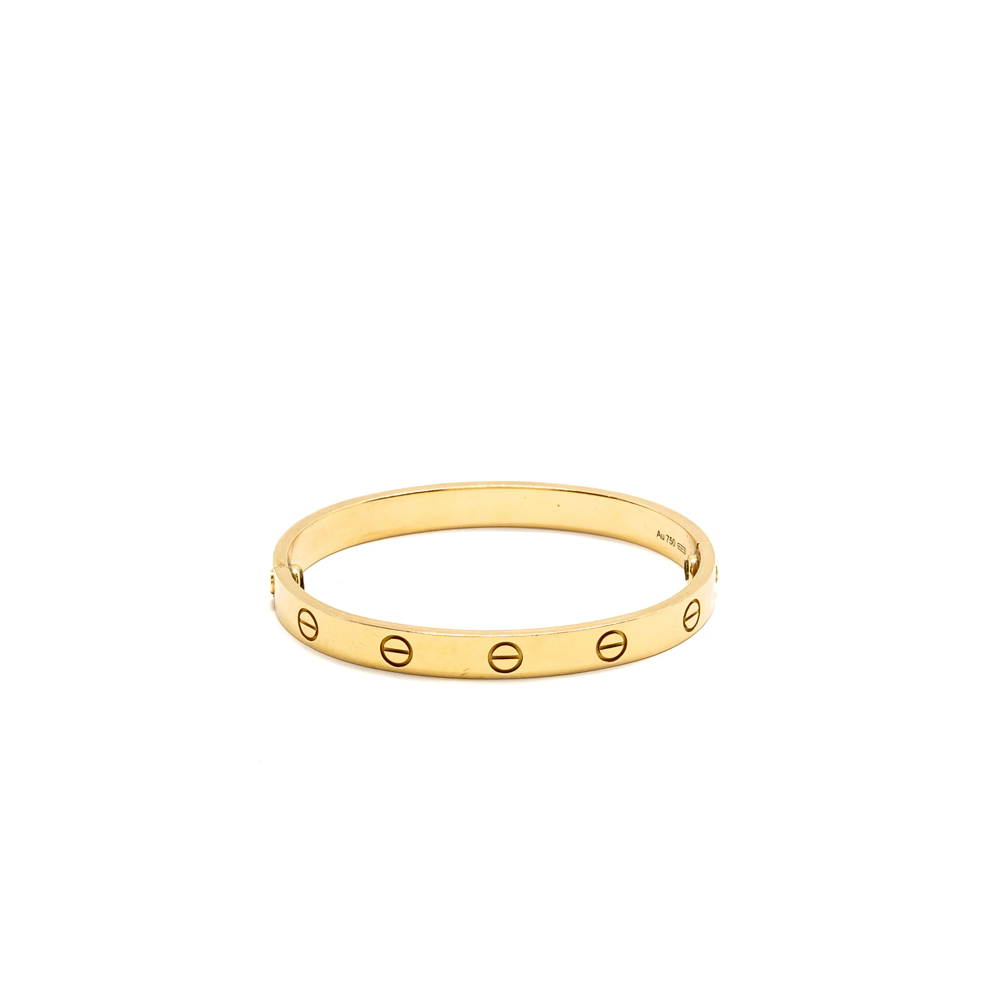 Cartier size 16 love bracelet classic model yellow gold - Image 4