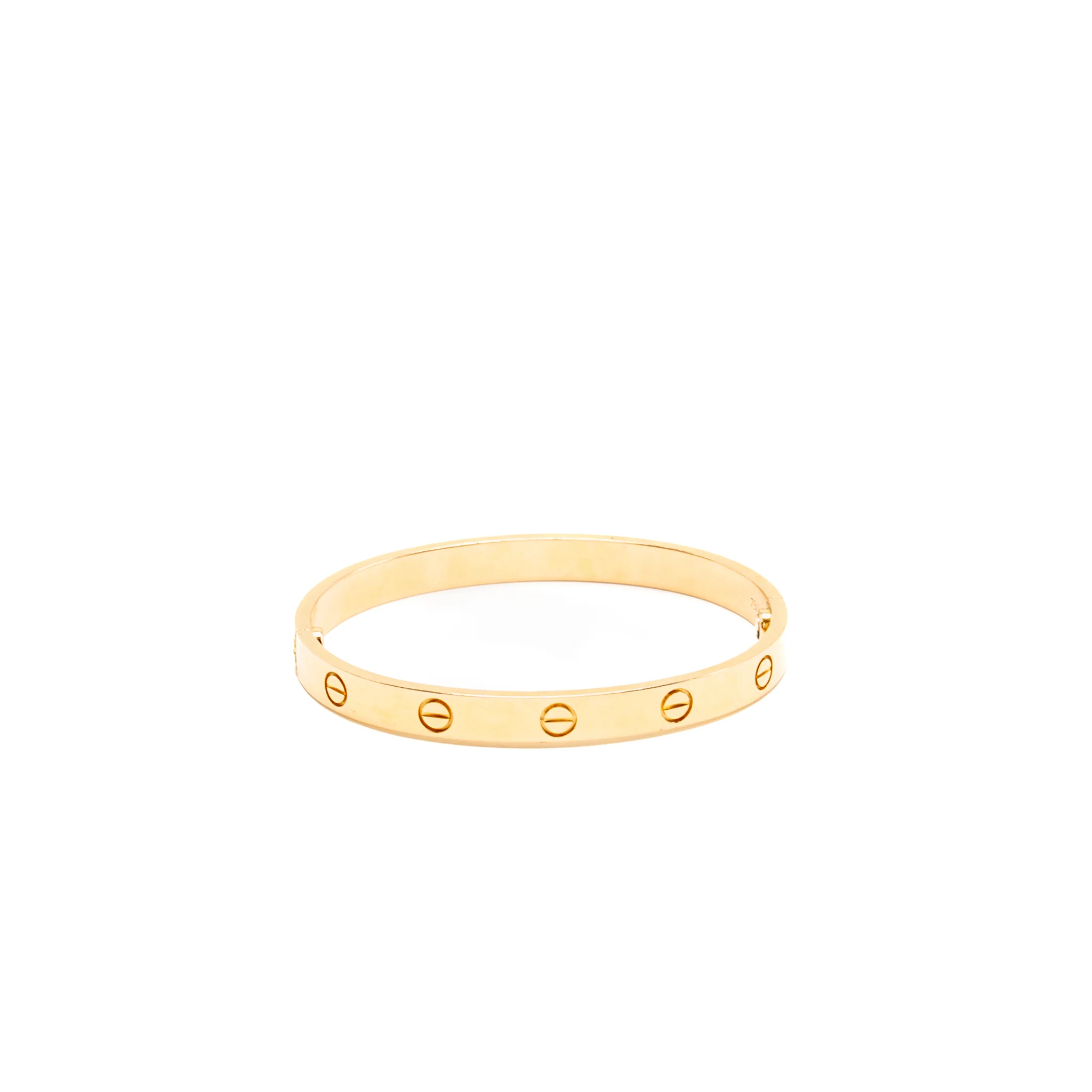 Cartier Size 17 Love Bracelet Rose Gold - Image 4