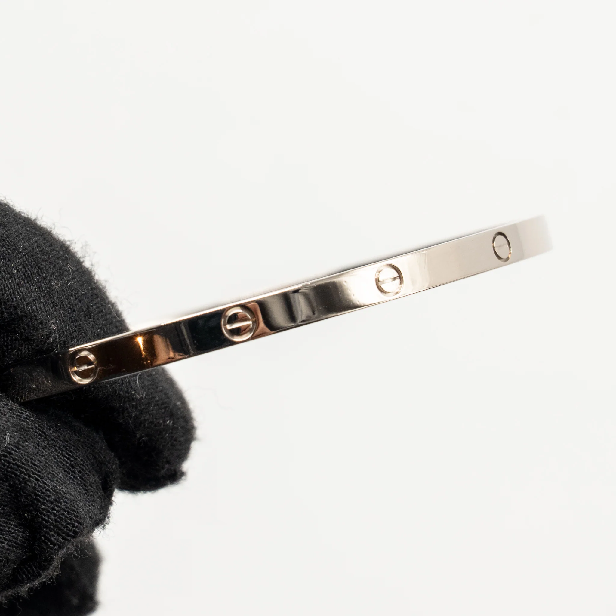 Cartier size 17 love bracelet small model white gold - Image 5