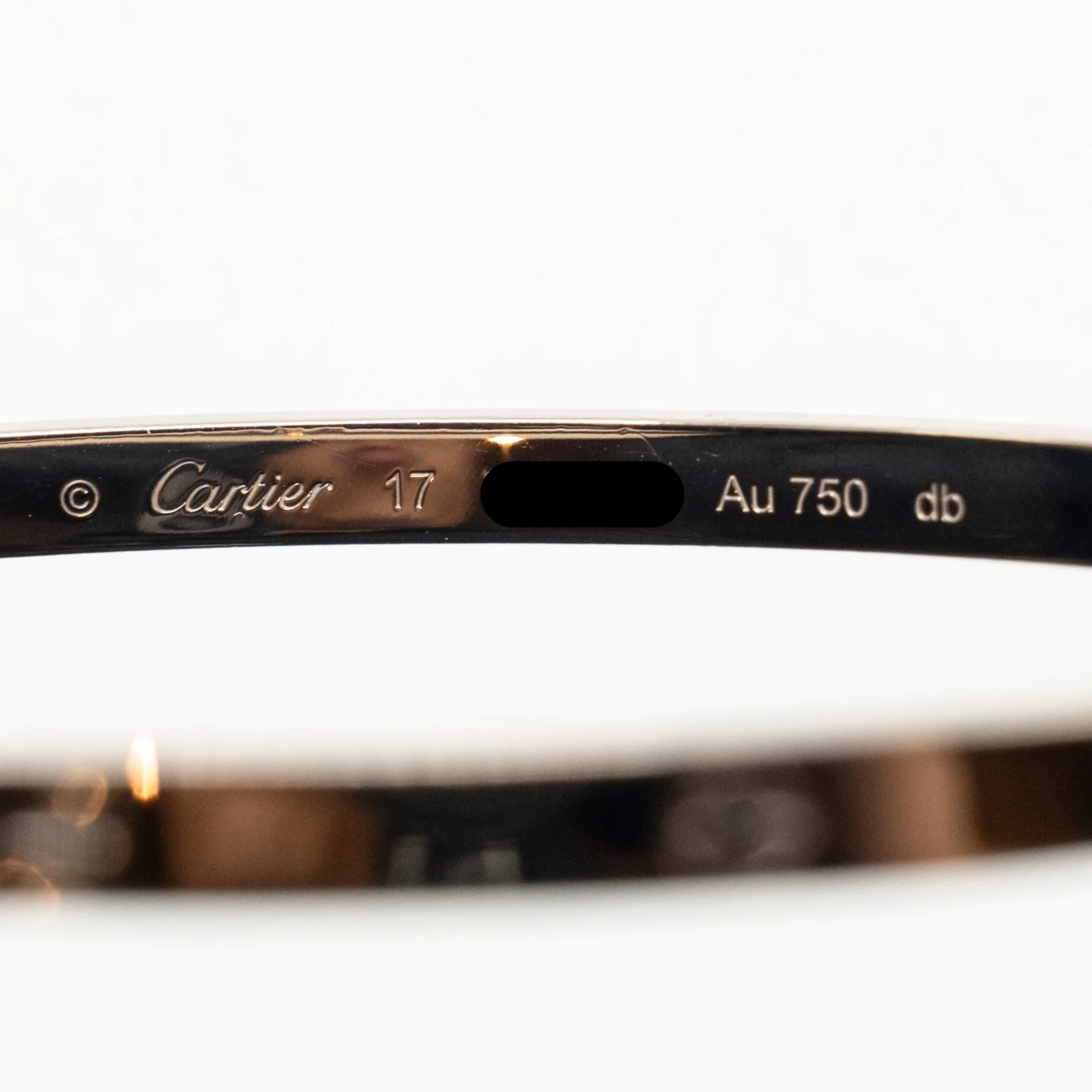 Cartier size 17 love bracelet small model white gold - Image 6