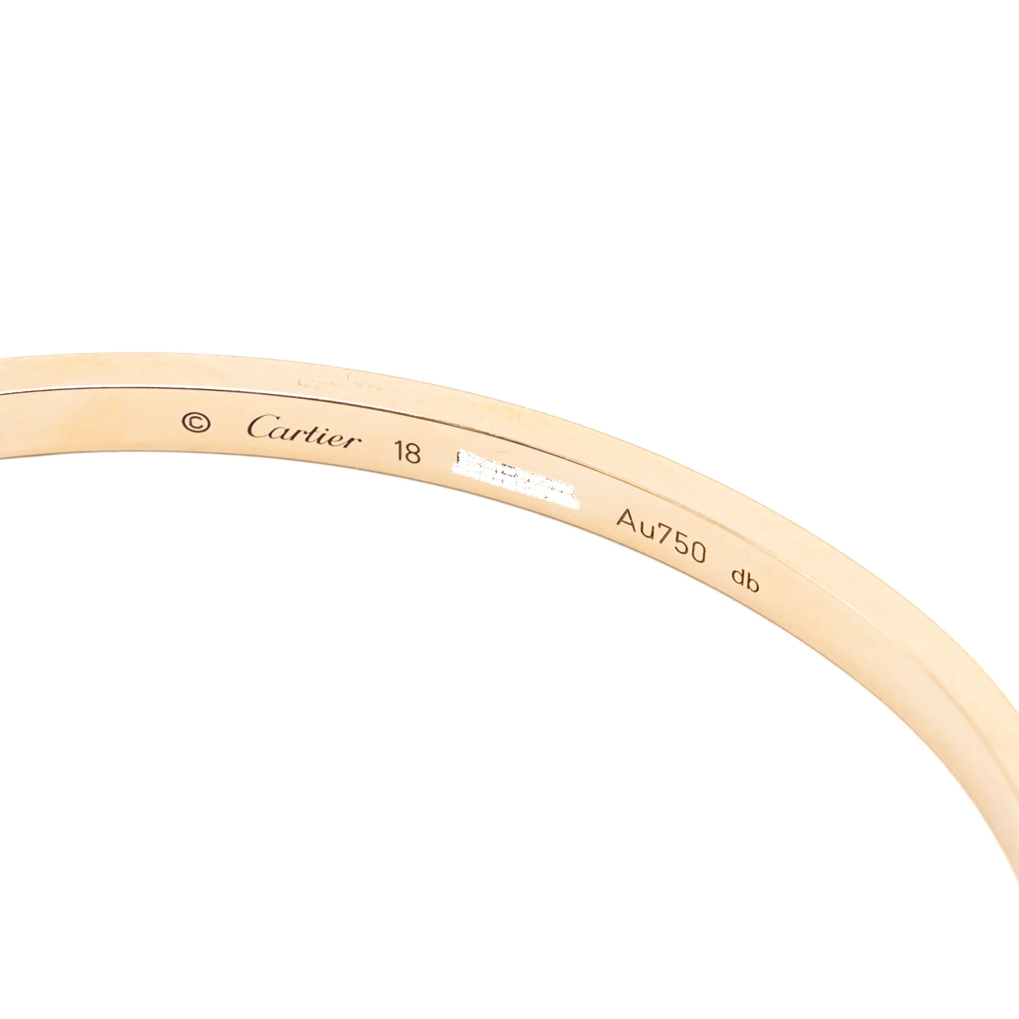 Cartier Size 18 Love Bracelet Small Model Rose Gold - Image 5