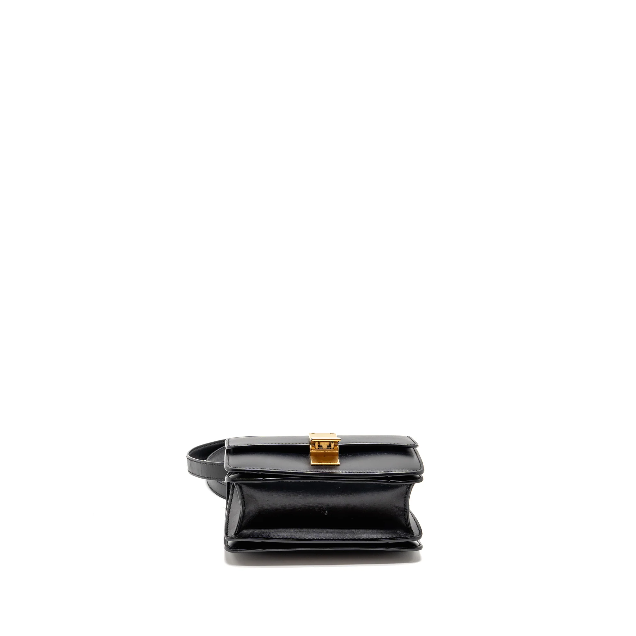 Celine Mini Classic Box Bag Calfskin Black GHW - Image 5