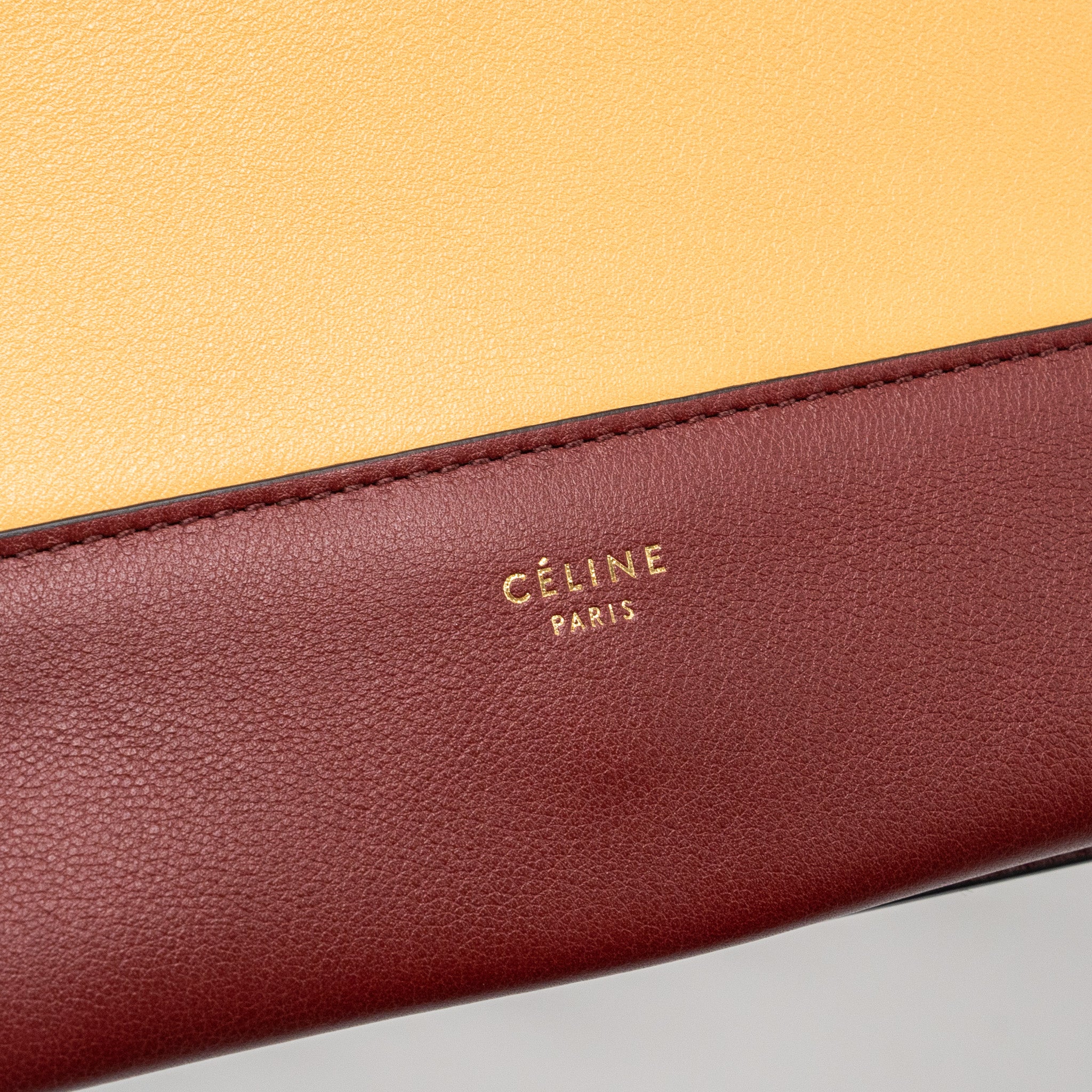 Celine frame bag calfskin ruby / apricot GHW - Image 8