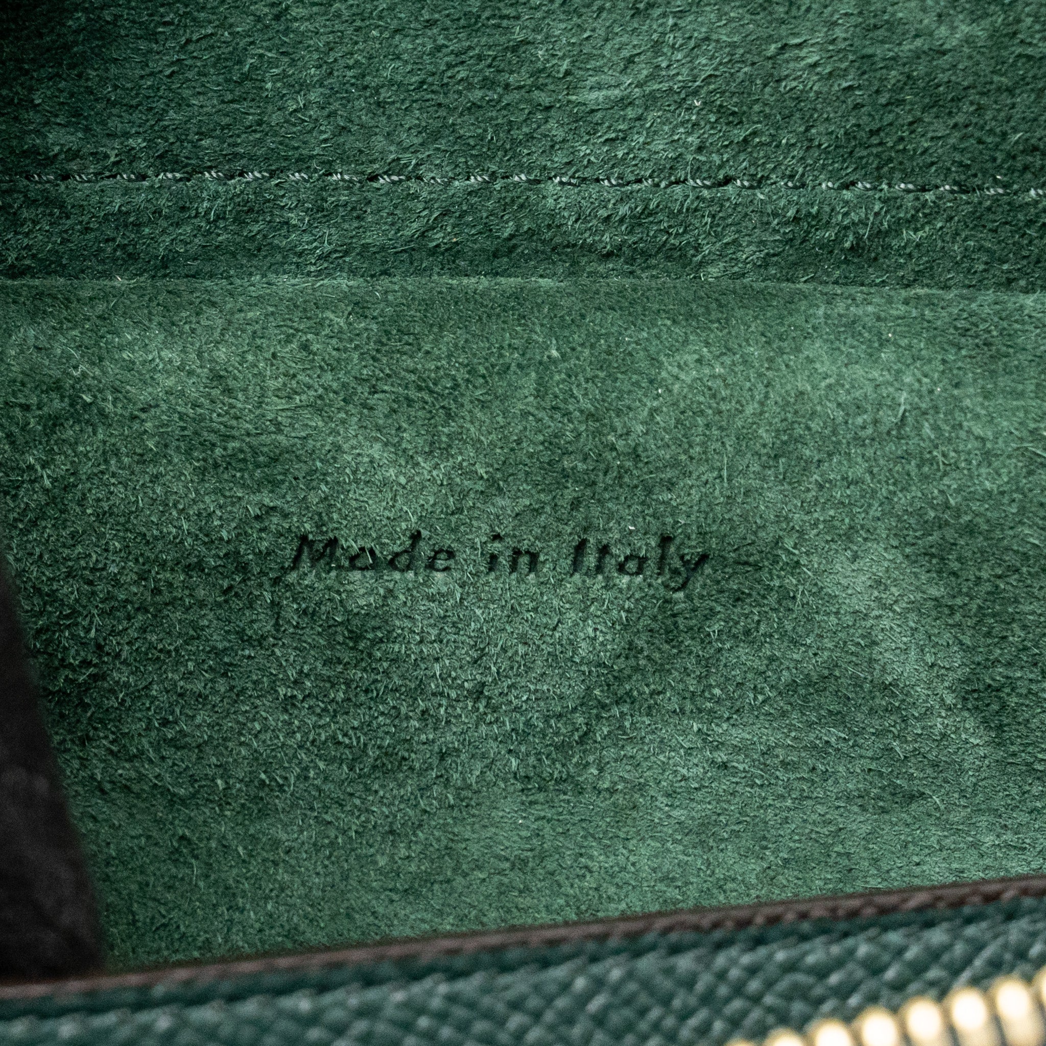 Celine Micro belt bag calfskin green GHW - Image 14