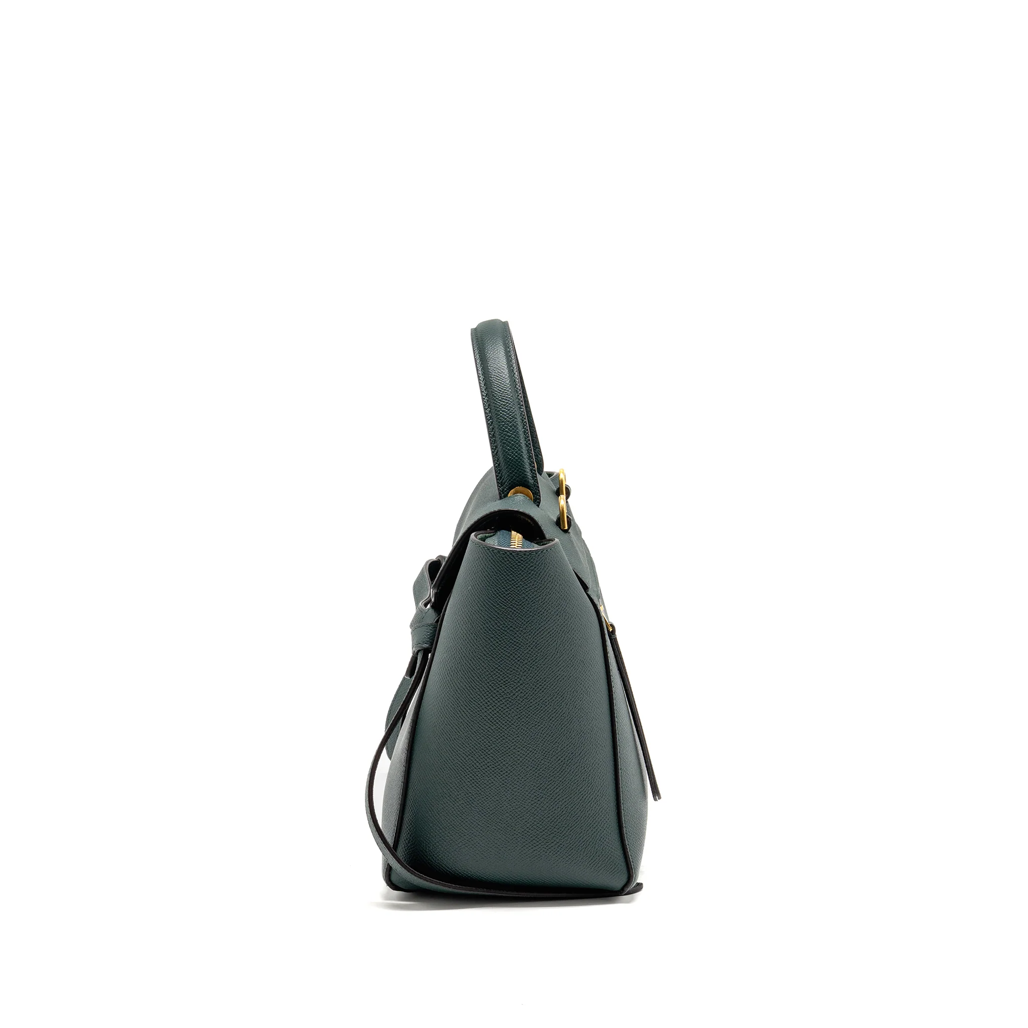 Celine Micro belt bag calfskin green GHW - Image 4