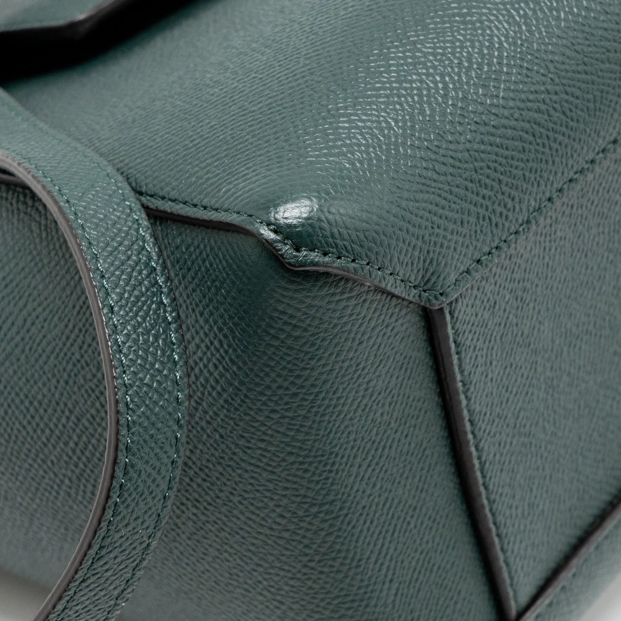Celine Micro belt bag calfskin green GHW - Image 7