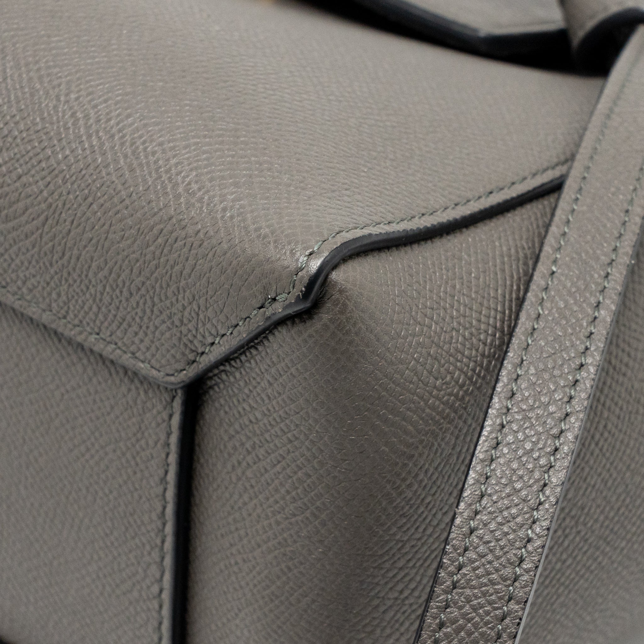 Celine Micro belt bag calfskin grey GHW - Image 8