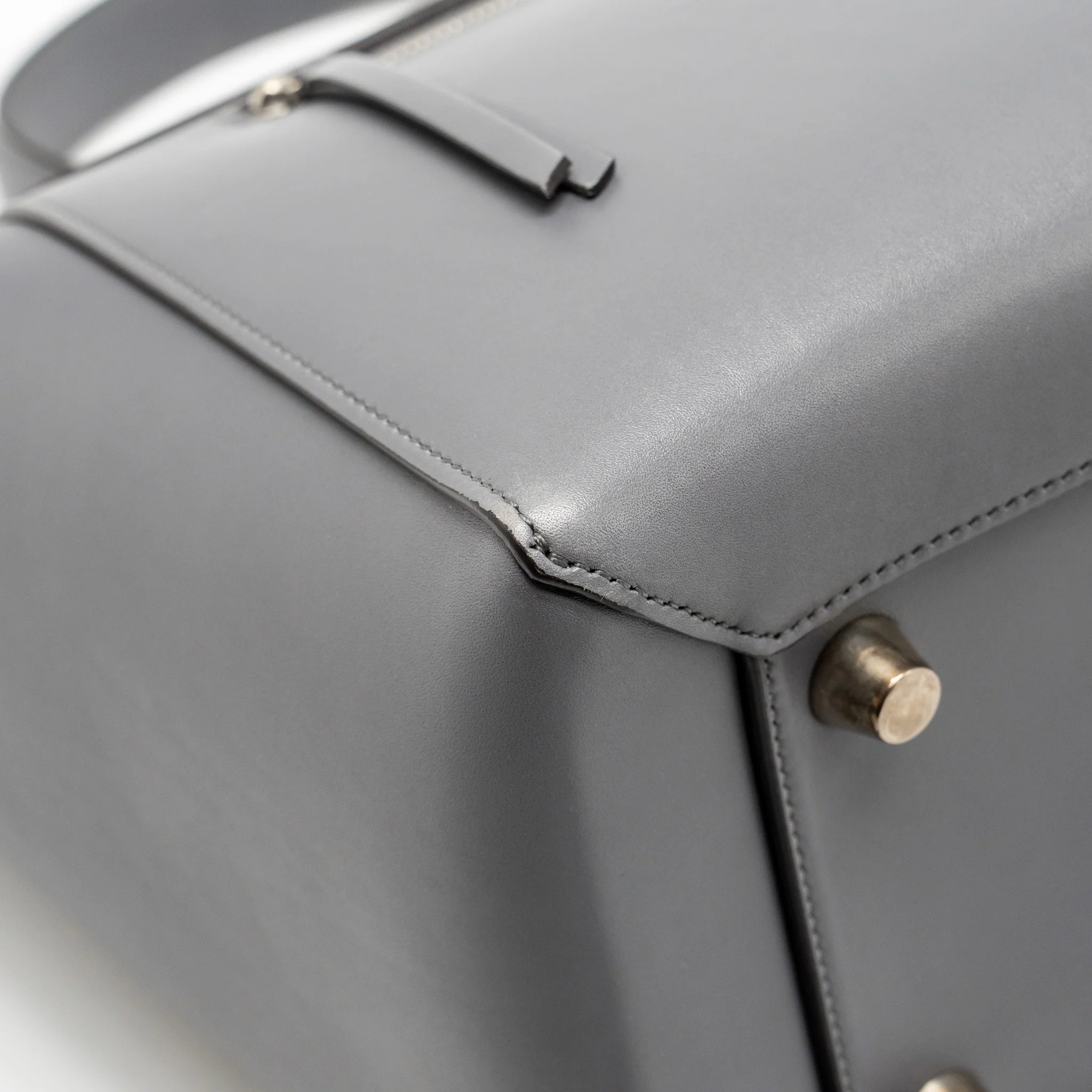 Celine Micro Belt Bag calfskin grey SHW - Image 10