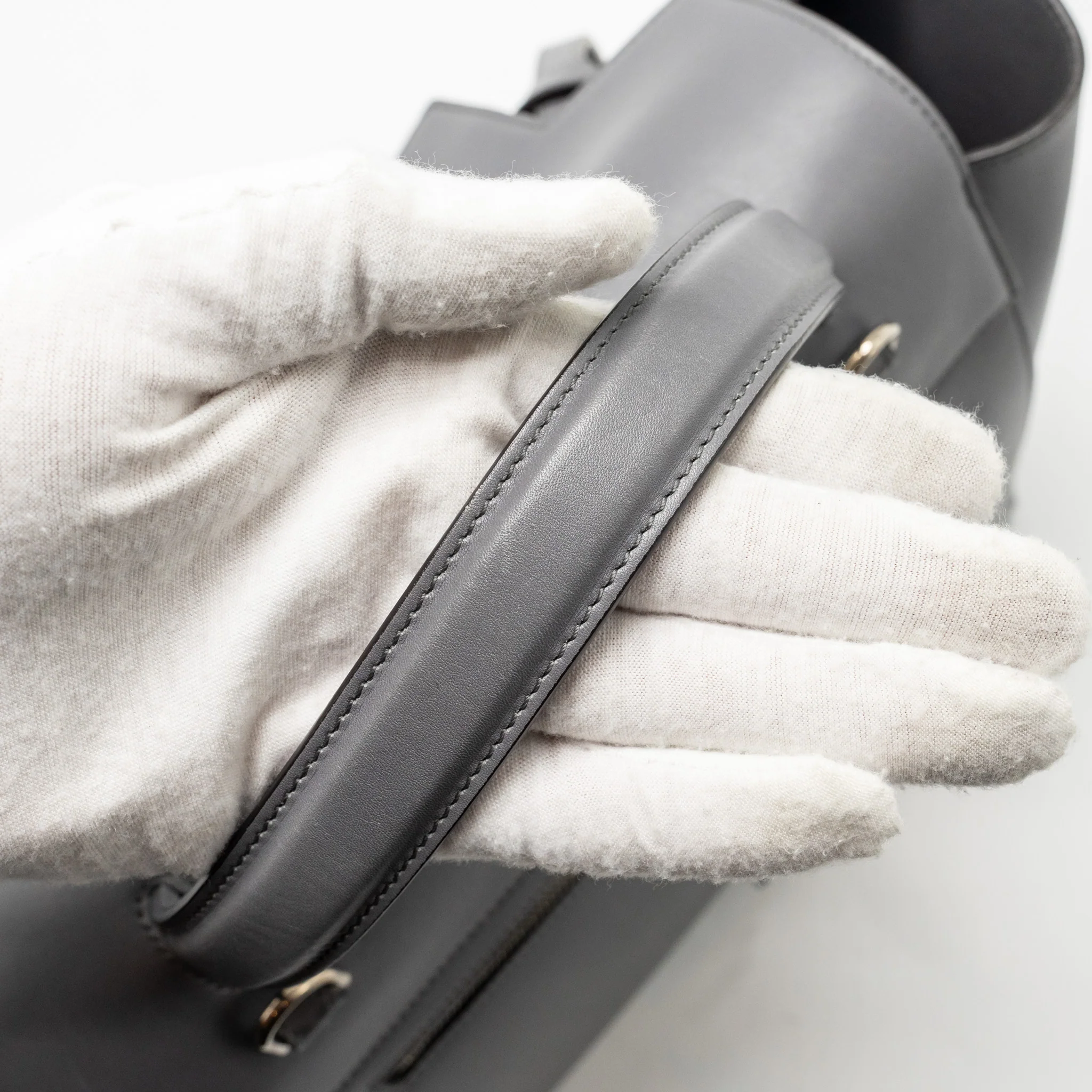 Celine Micro Belt Bag calfskin grey SHW - Image 12
