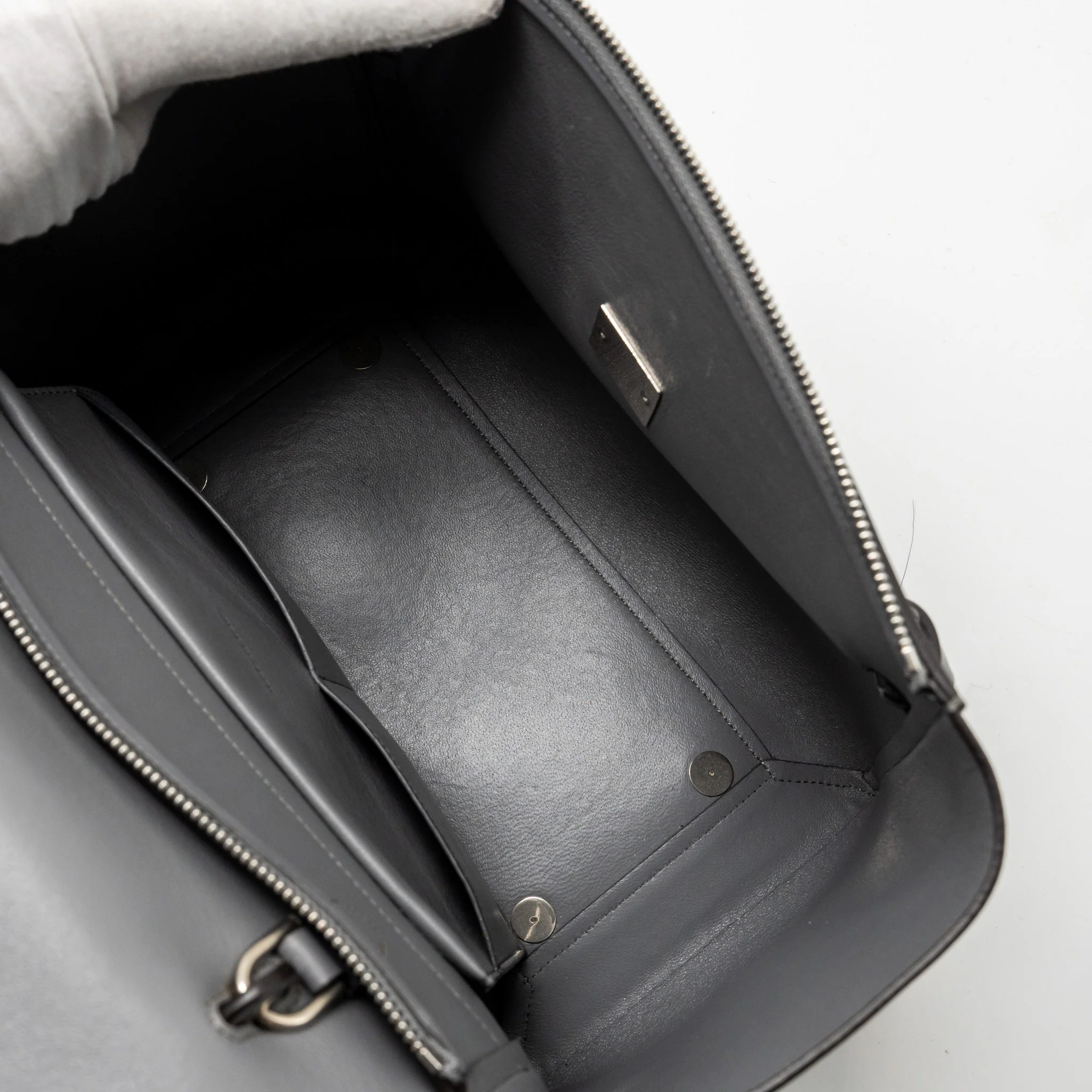 Celine Micro Belt Bag calfskin grey SHW - Image 13