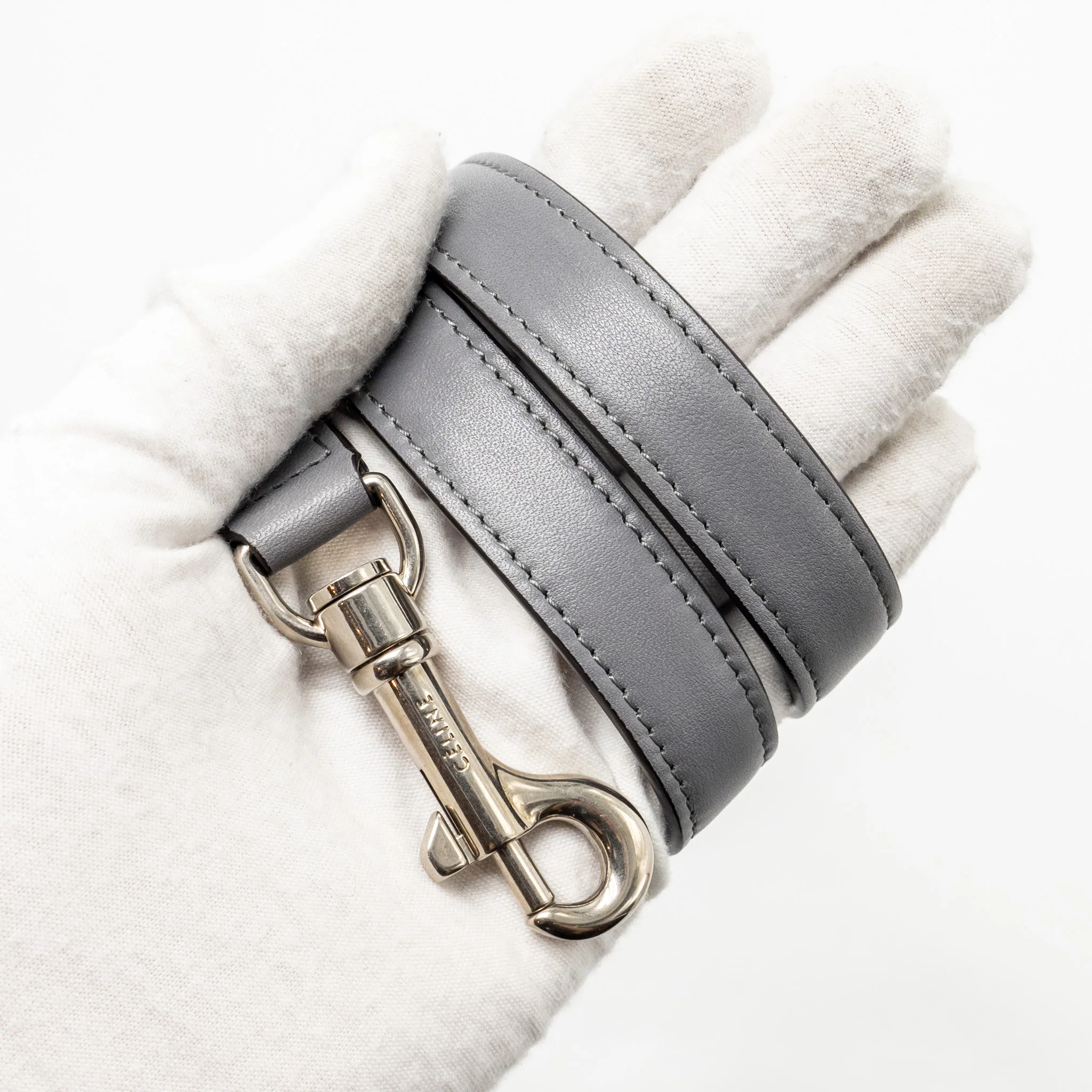Celine Micro Belt Bag calfskin grey SHW - Image 18