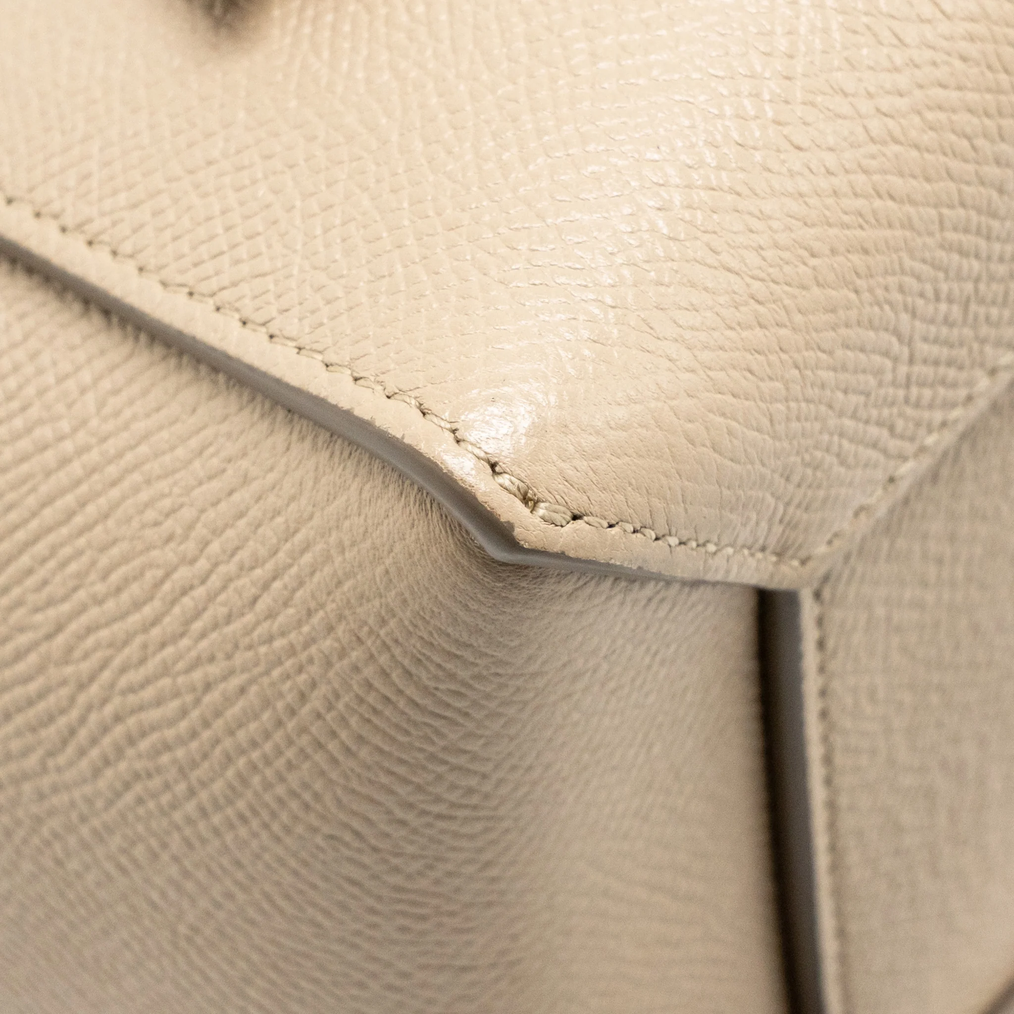 Celine Micro Belt Bag Grained Calfskin Beige GHW - Image 10