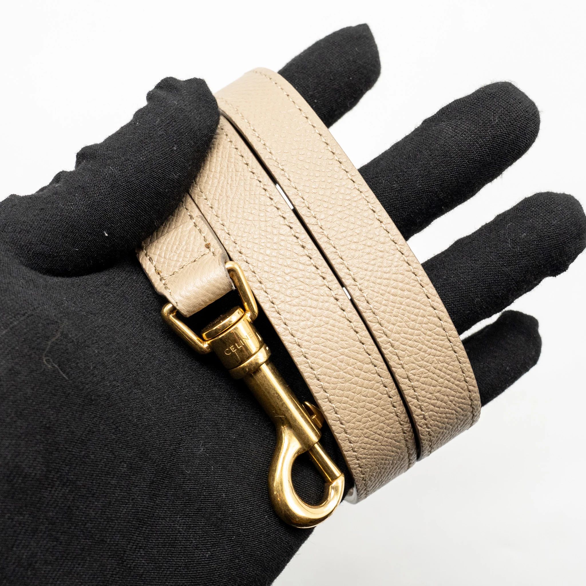 Celine Micro Belt Bag Grained Calfskin Beige GHW - Image 18