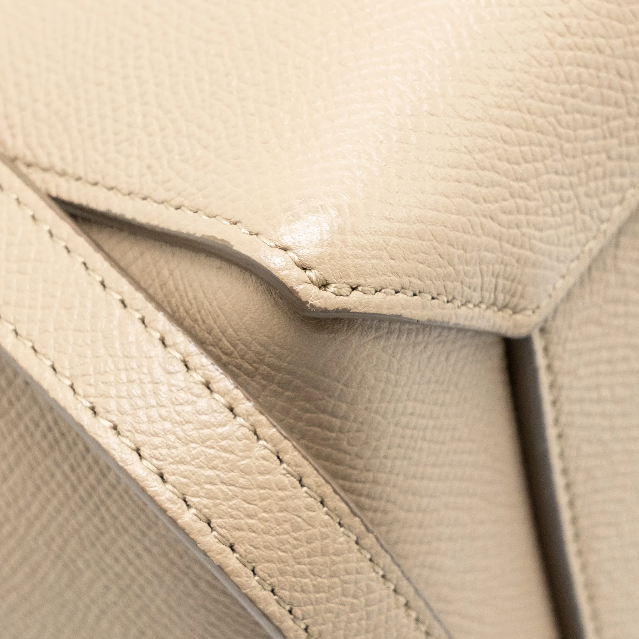 Celine Micro Belt Bag Grained Calfskin Beige GHW - Image 8