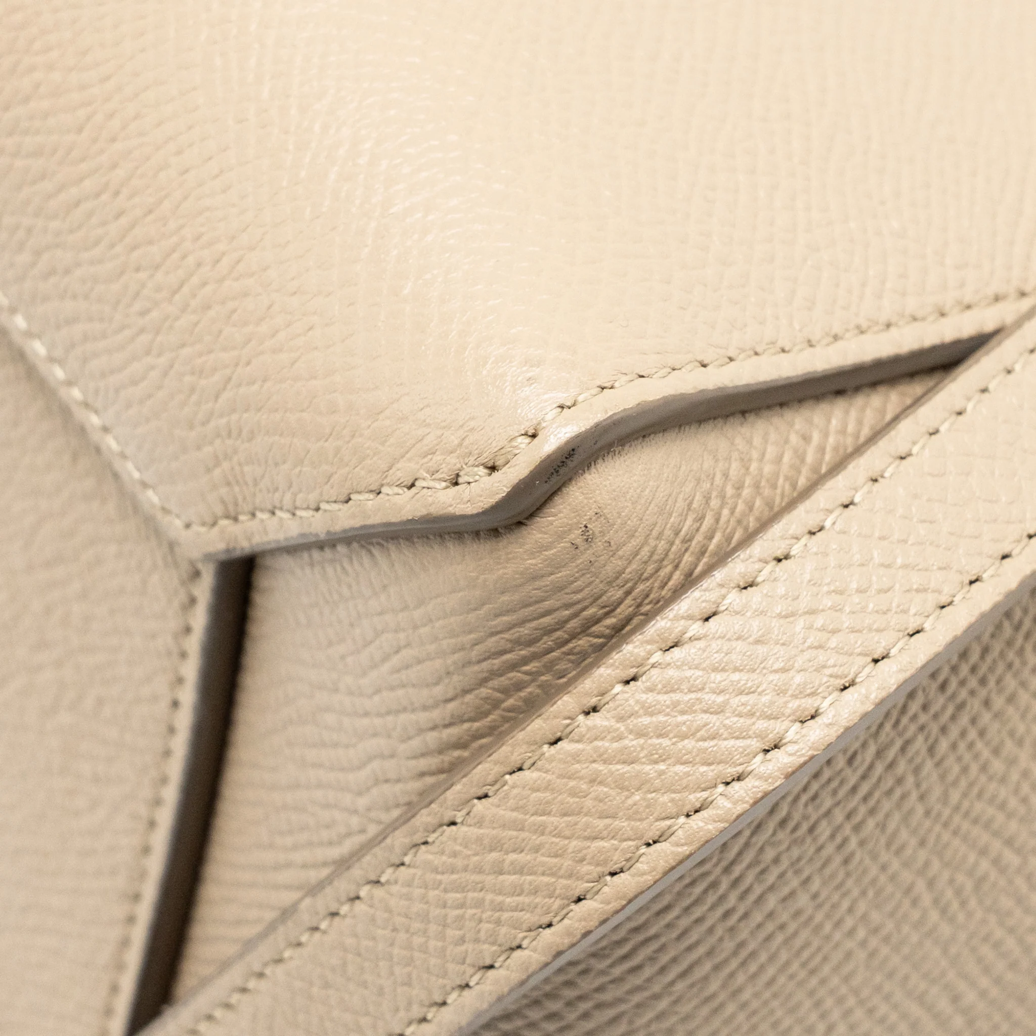 Celine Micro Belt Bag Grained Calfskin Beige GHW - Image 9
