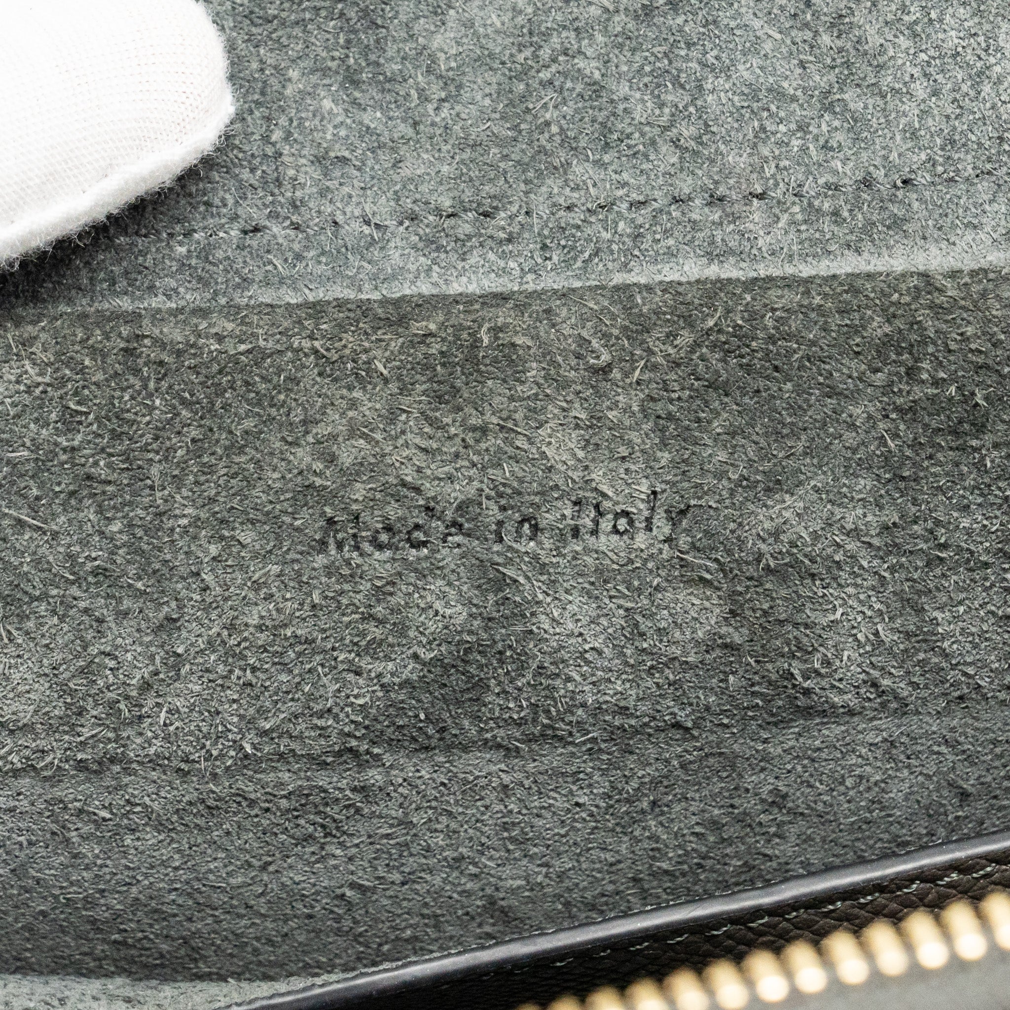CELINE Micro Belt Bag Grained Calfskin Grey GHW - Image 15