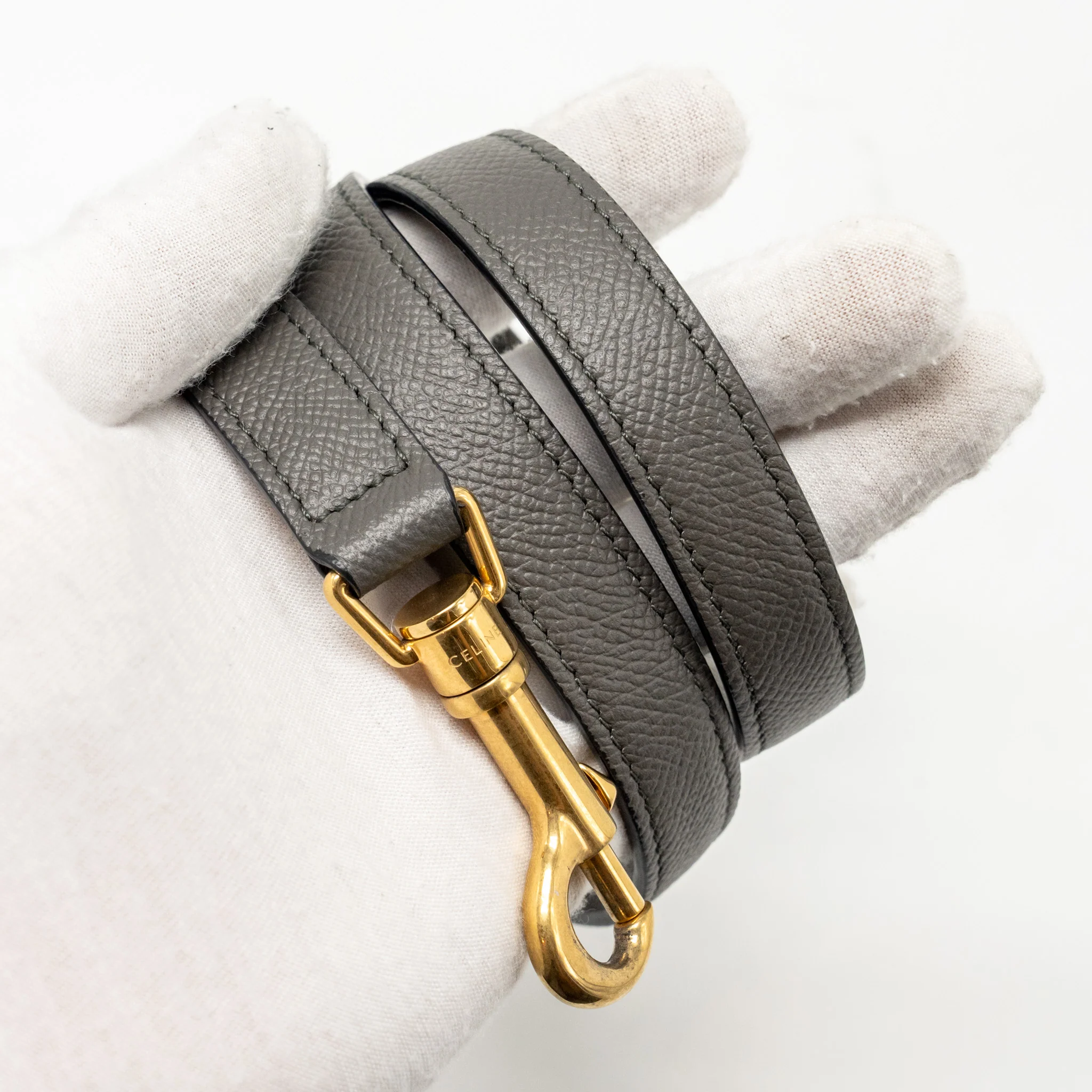 Celine Mini Belt Bag Calfskin Grey GHW - Image 18