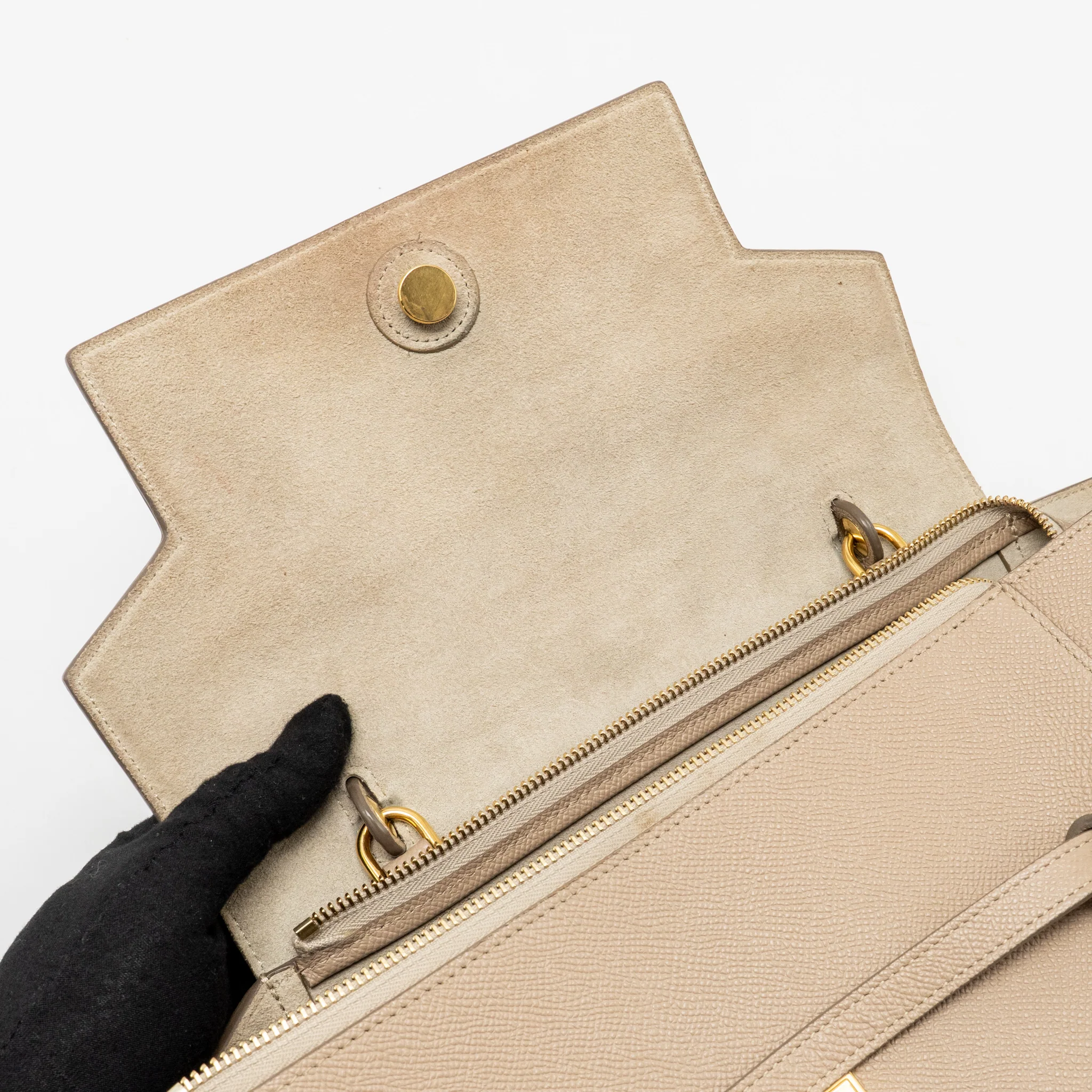 Celine Mini Belt Bag Calfskin Light Taupe GHW - Image 14