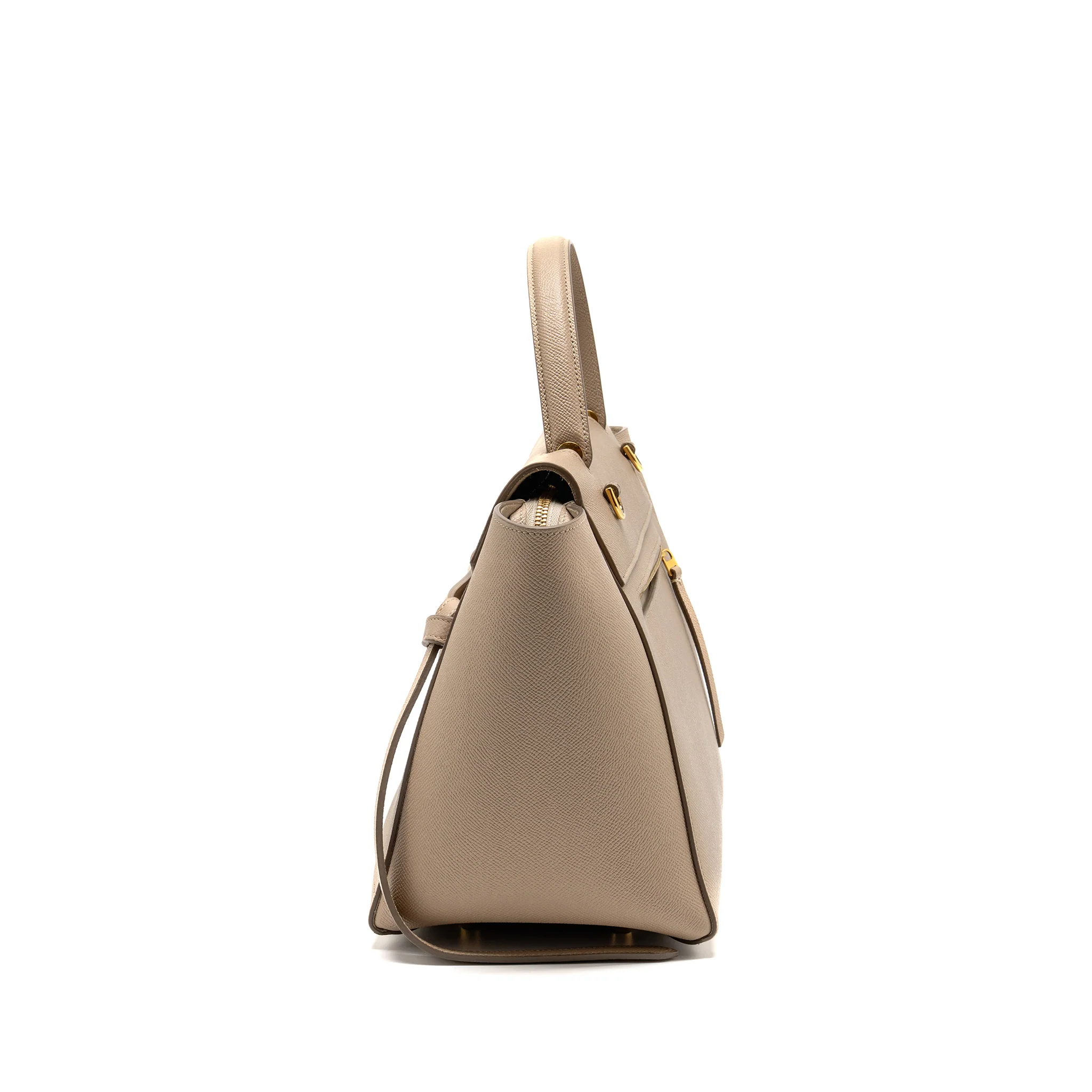 Celine Mini Belt Bag Calfskin Light Taupe GHW - Image 4