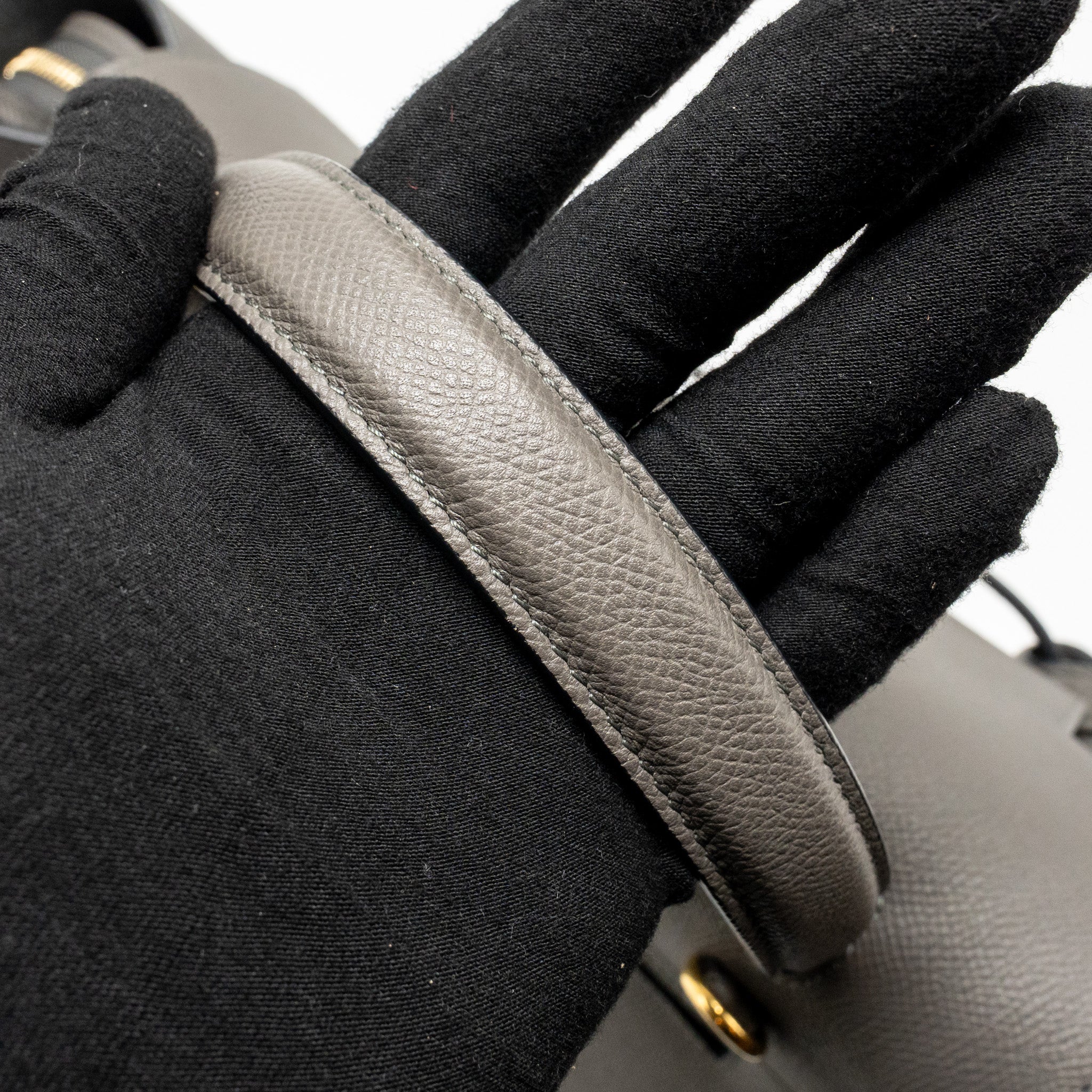 Celine Mini Belt Bag Grained Calfskin Grey GHW - Image 12