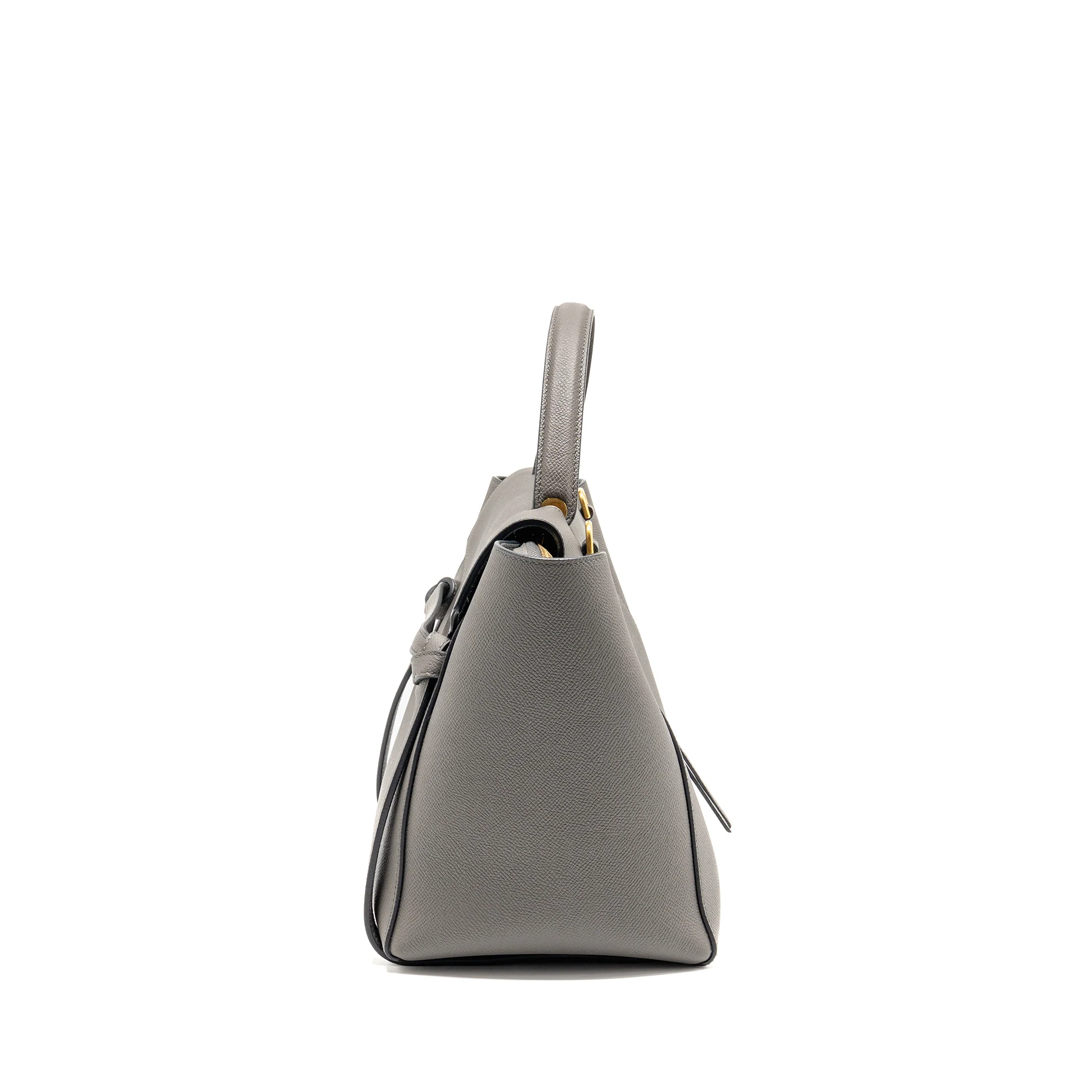 Celine Mini Belt Bag Grained Calfskin Grey GHW - Image 4