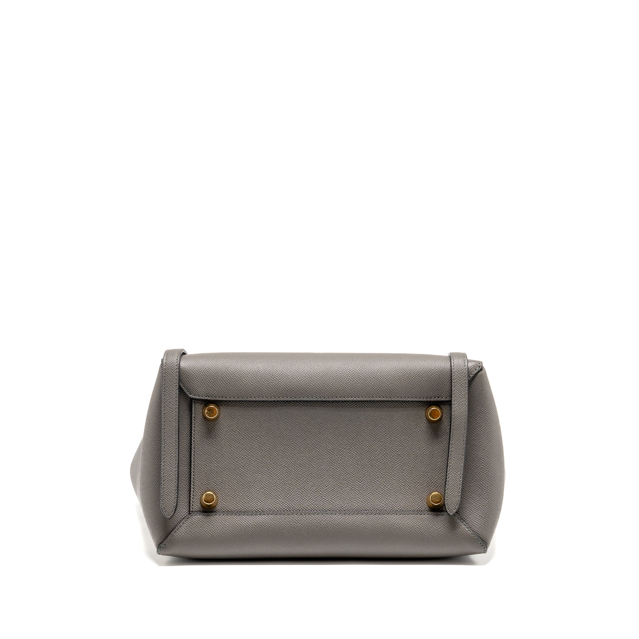 Celine Mini Belt Bag Grained Calfskin Grey GHW - Image 5