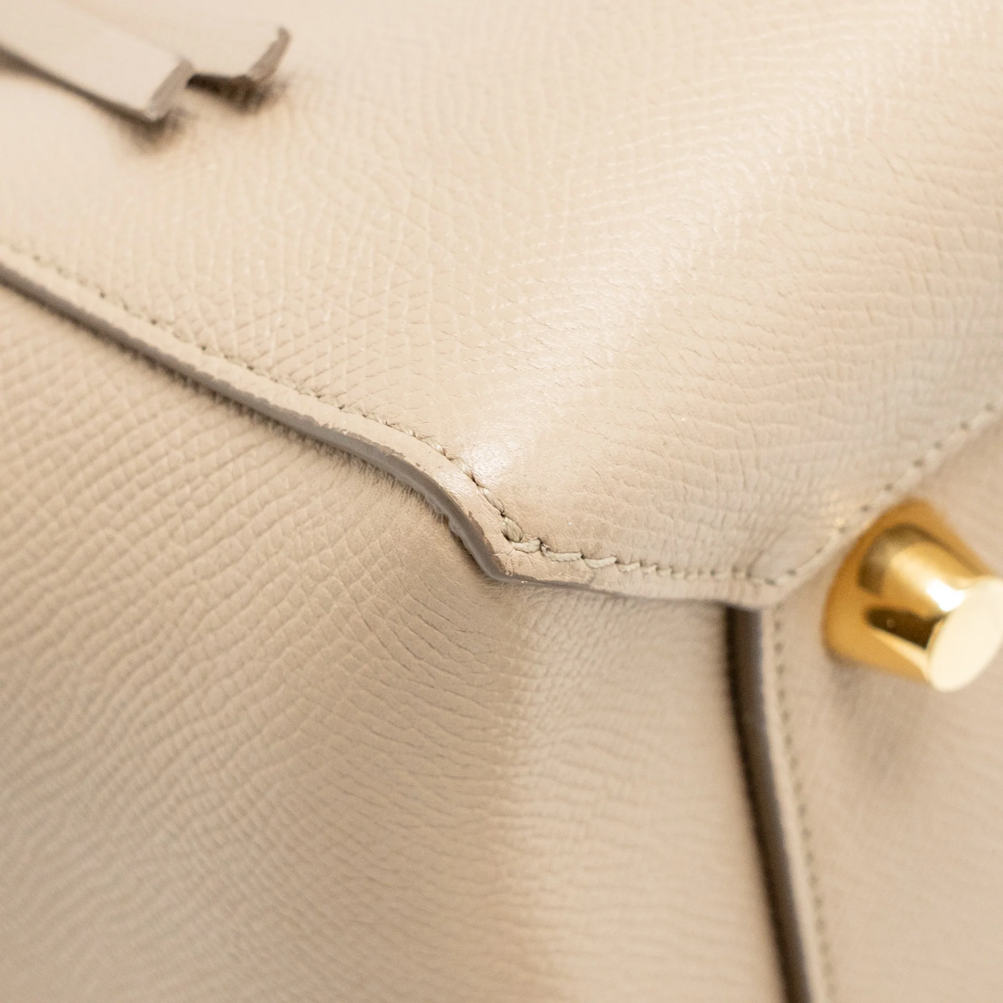 Celine Mini Belt Bag Grained Calfskin Light Taupe GHW - Image 10