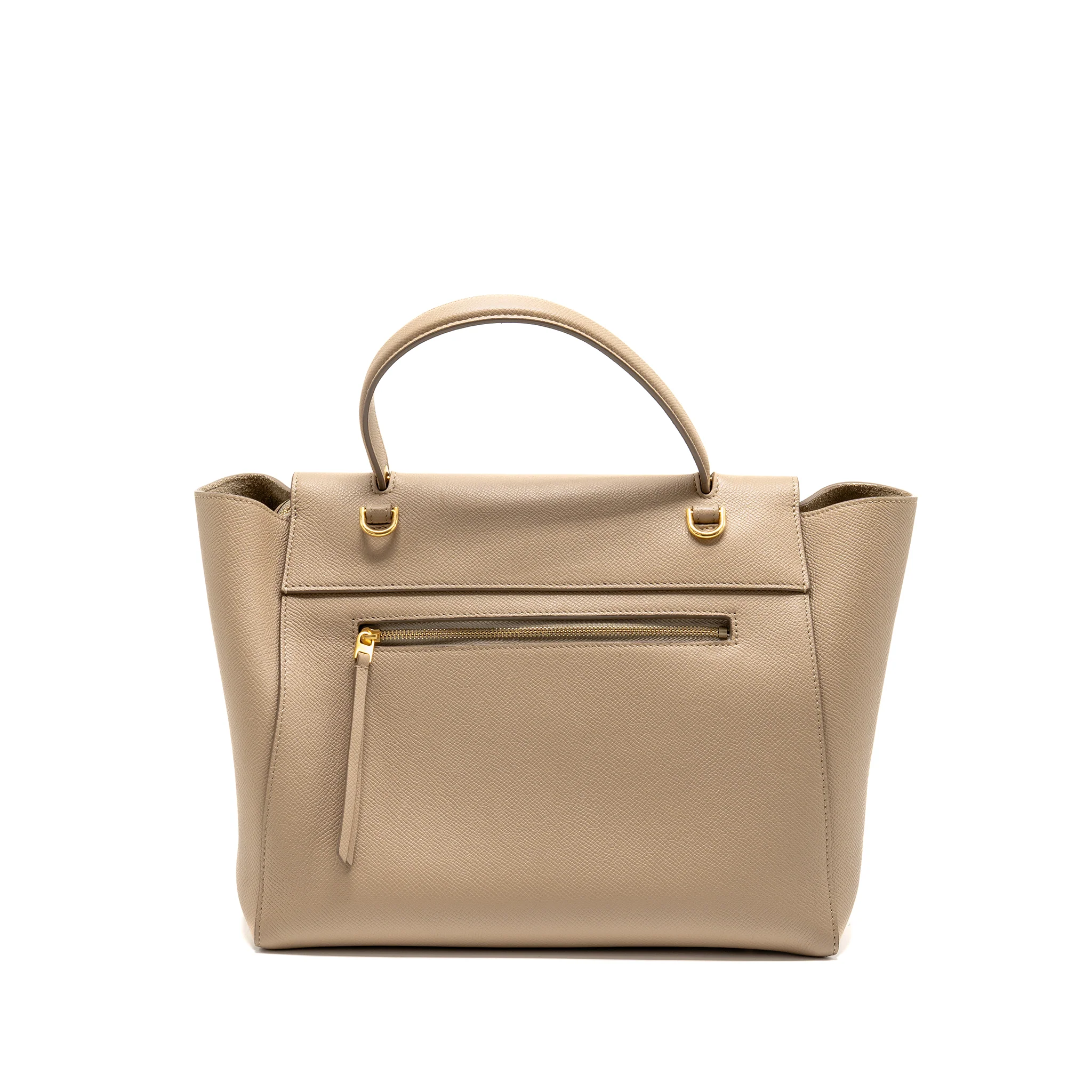 Celine Mini Belt Bag Grained Calfskin Light Taupe GHW - Image 2